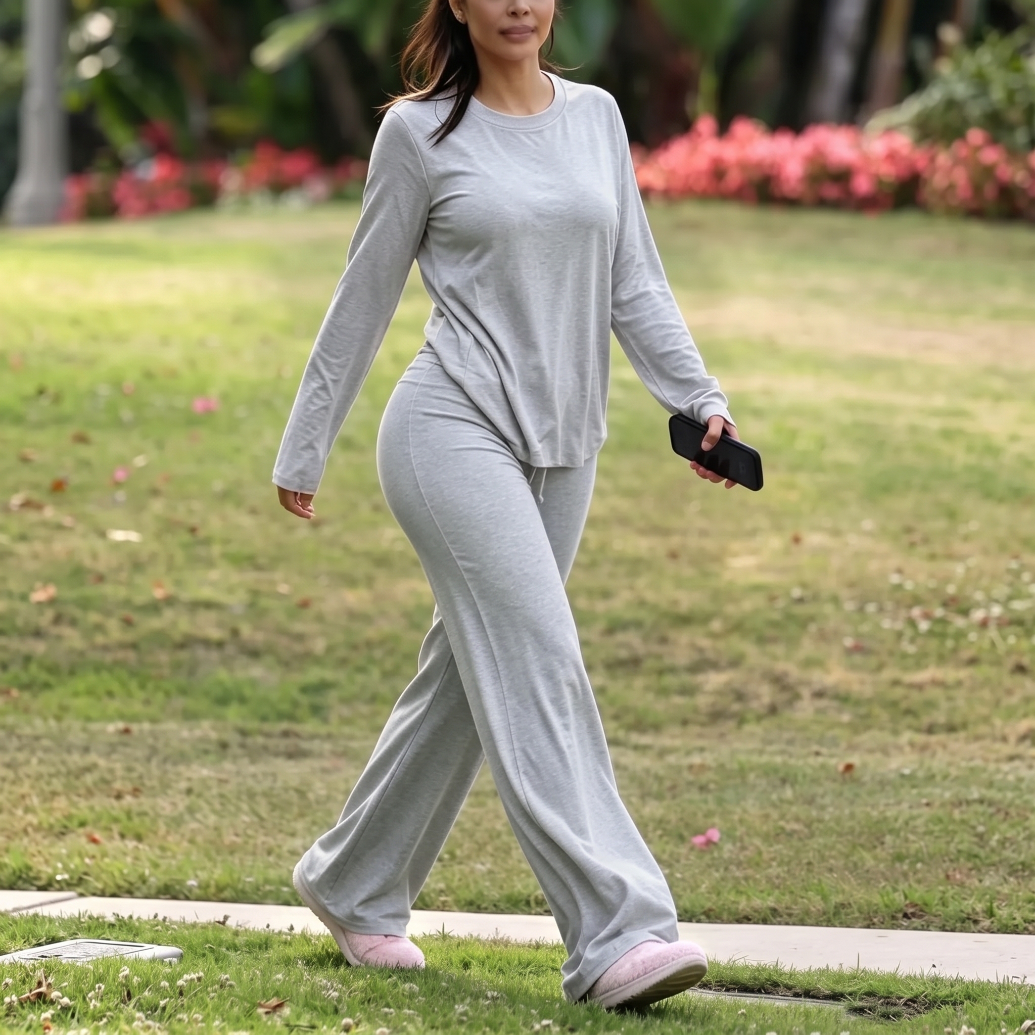 Long Sleeve Top and Drawstring Pants 2 Piece Casual Lounge Set for Women