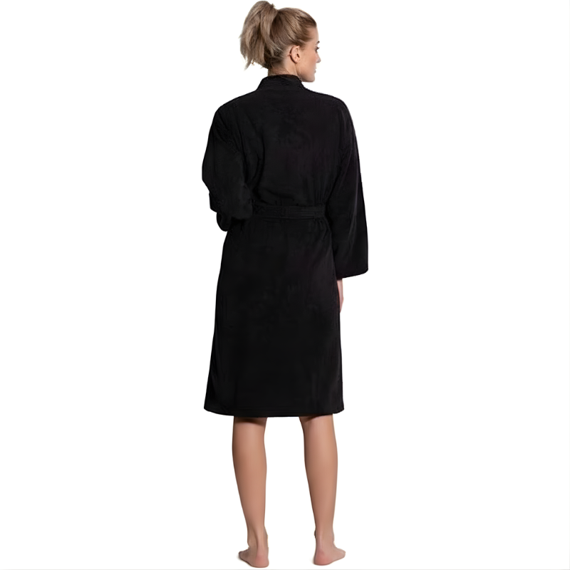 Soft Turkish Terry Cloth Kimono Design Bathrobe For Women