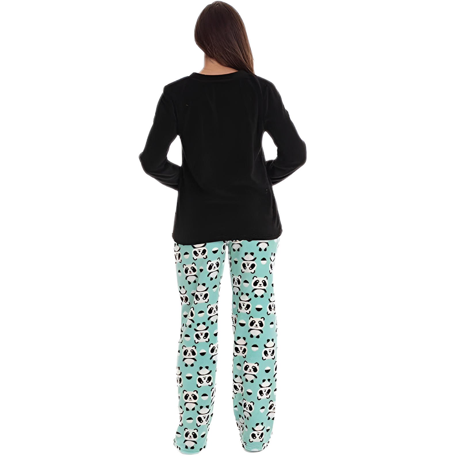 Long Sleeve Pajama Set With Pants And Matching Socks For Women