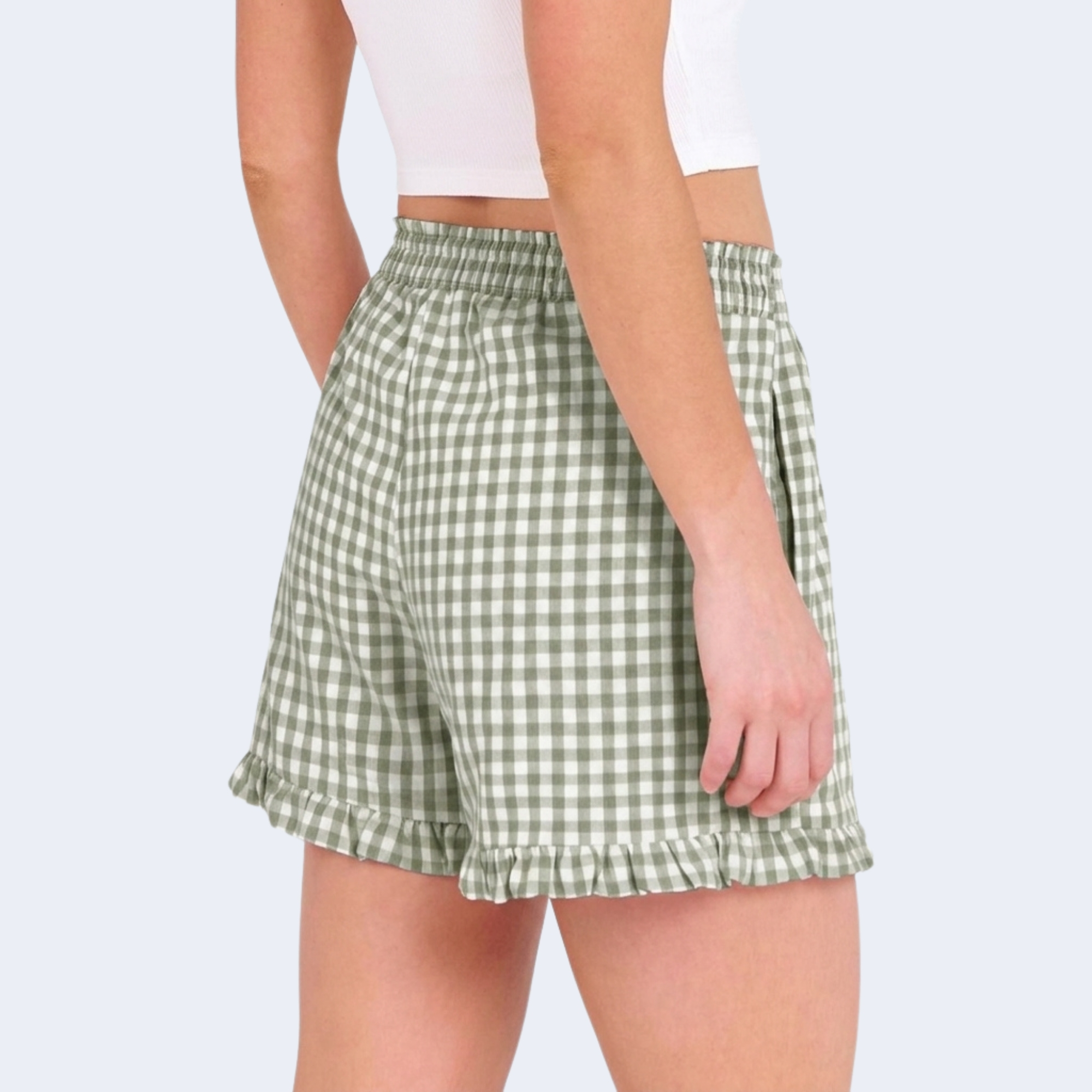 Casual Gingham Boxer Shorts For Summer Outfits