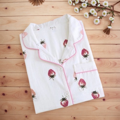 Casual Short Style Sleepwear Set