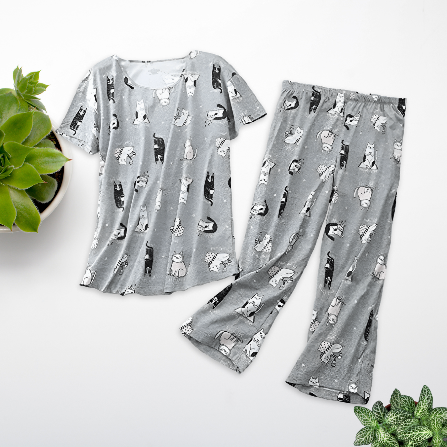 Casual Style Two Piece Sleep Set