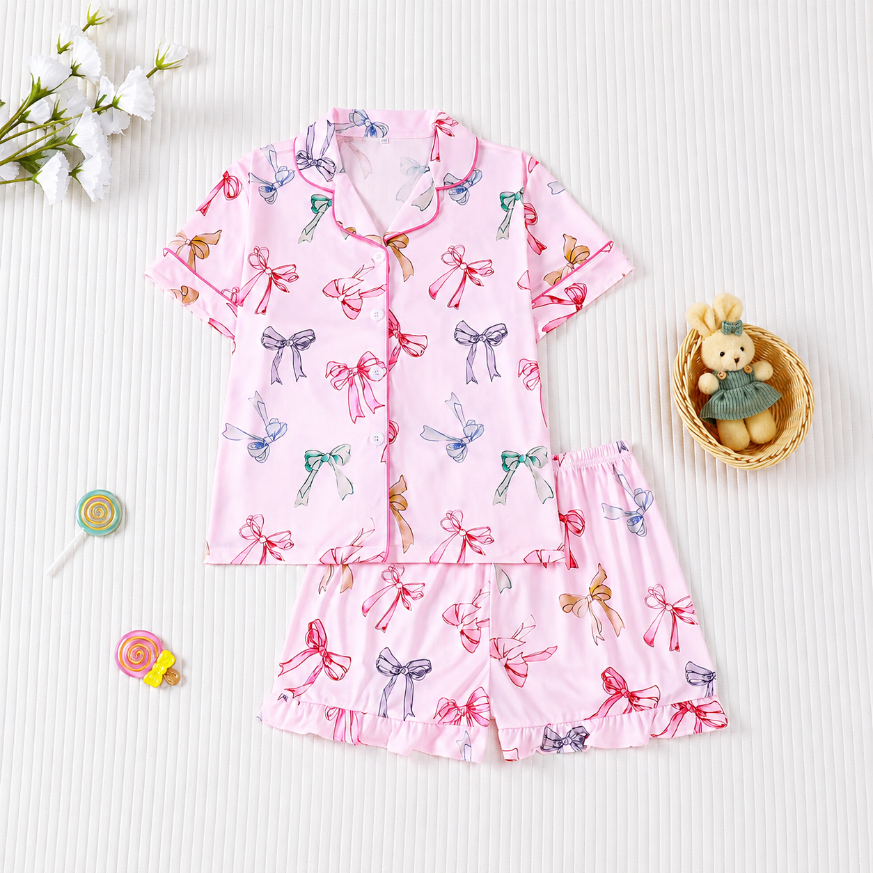 Pack Of 2 Fitted Summer Set Sleepwear For Kids