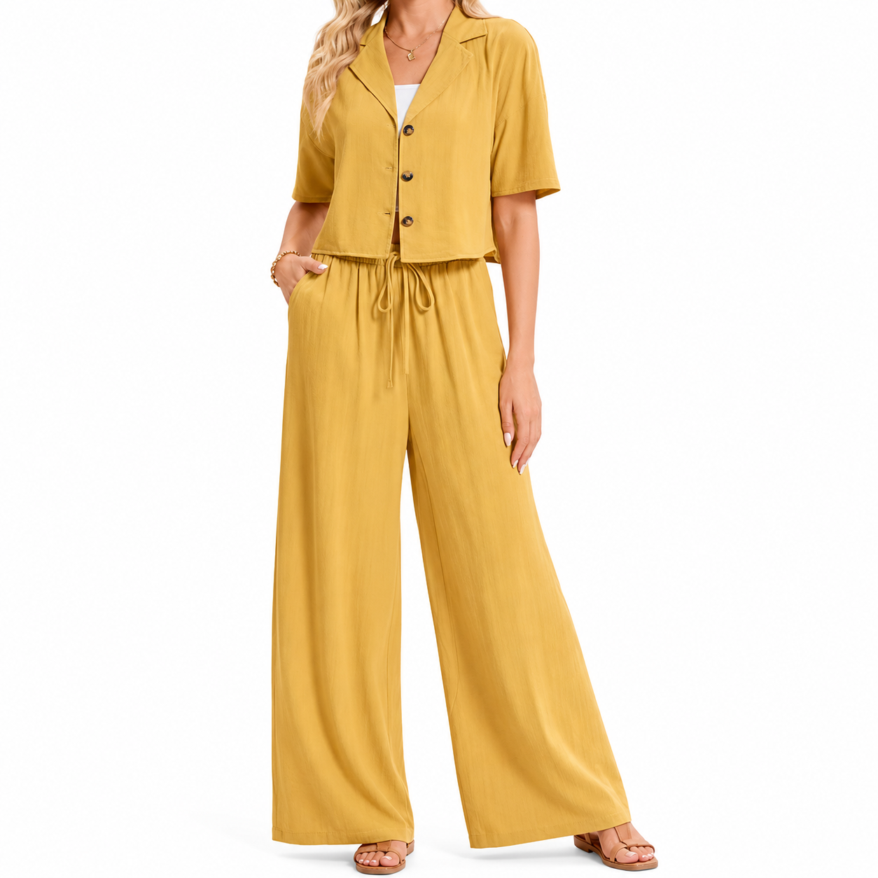Summer Business Casual Pants Set For Women