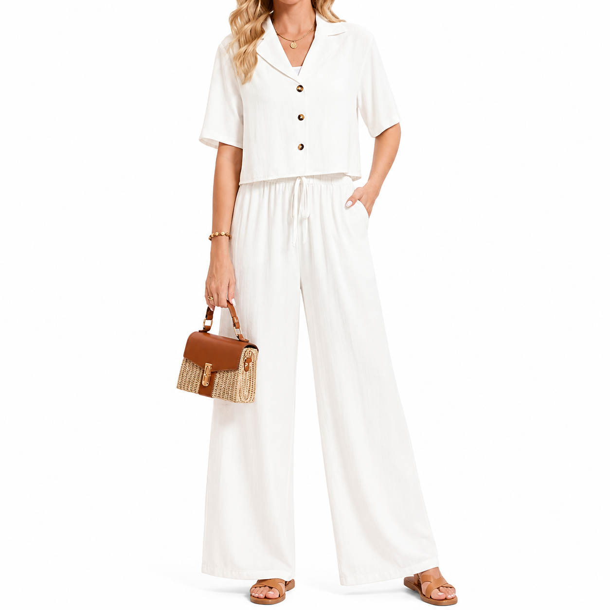 Summer Business Casual Pants Set For Women