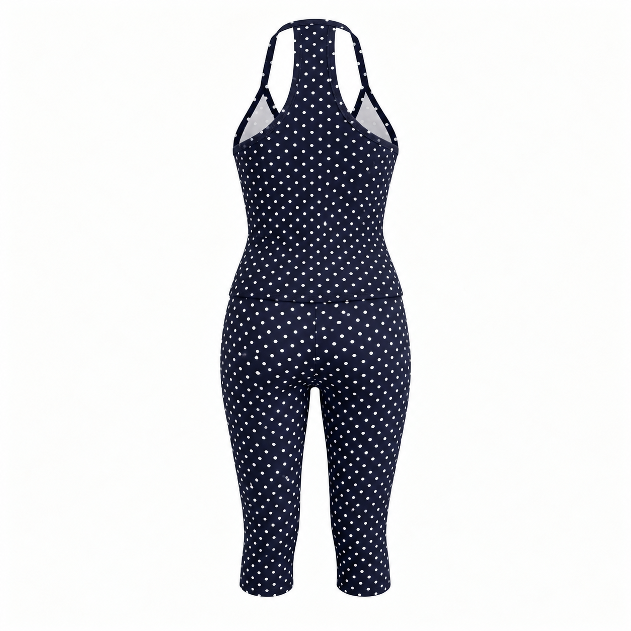 Polka Dot Spaghetti Strap 2 Piece Loungewear Set for Women