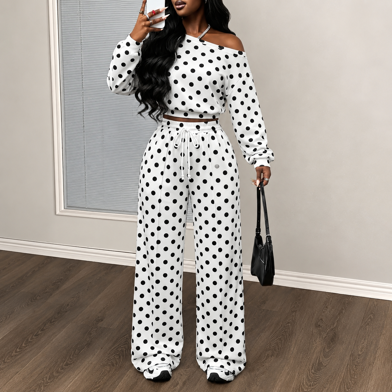 Athleisure Zip Top and Straight Sweatpants 2 Piece Lounge Set for Women