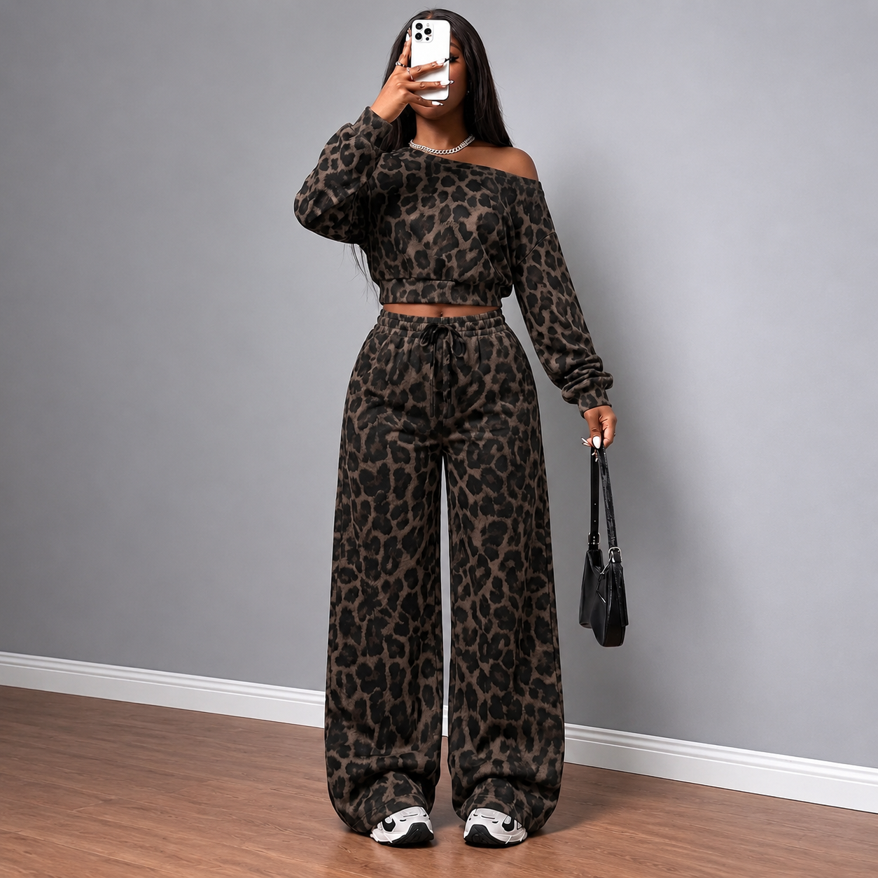Athleisure Zip Top and Straight Sweatpants 2 Piece Lounge Set for Women