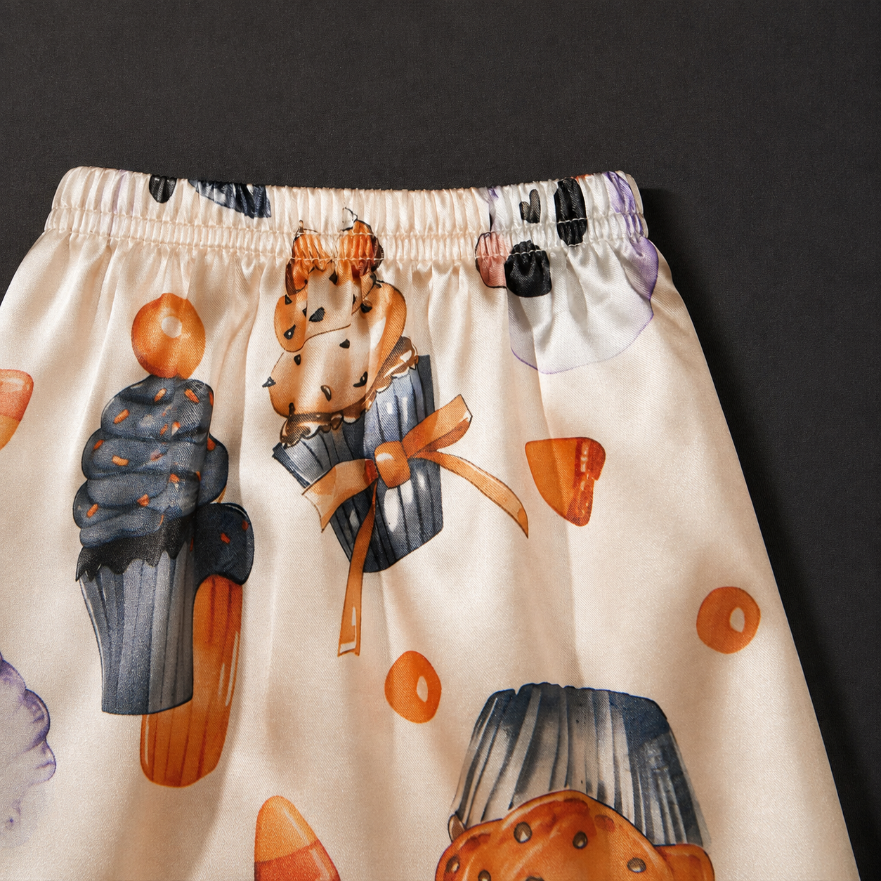 2 Piece Halloween Cartoon Print Shirt And Short Set For Women