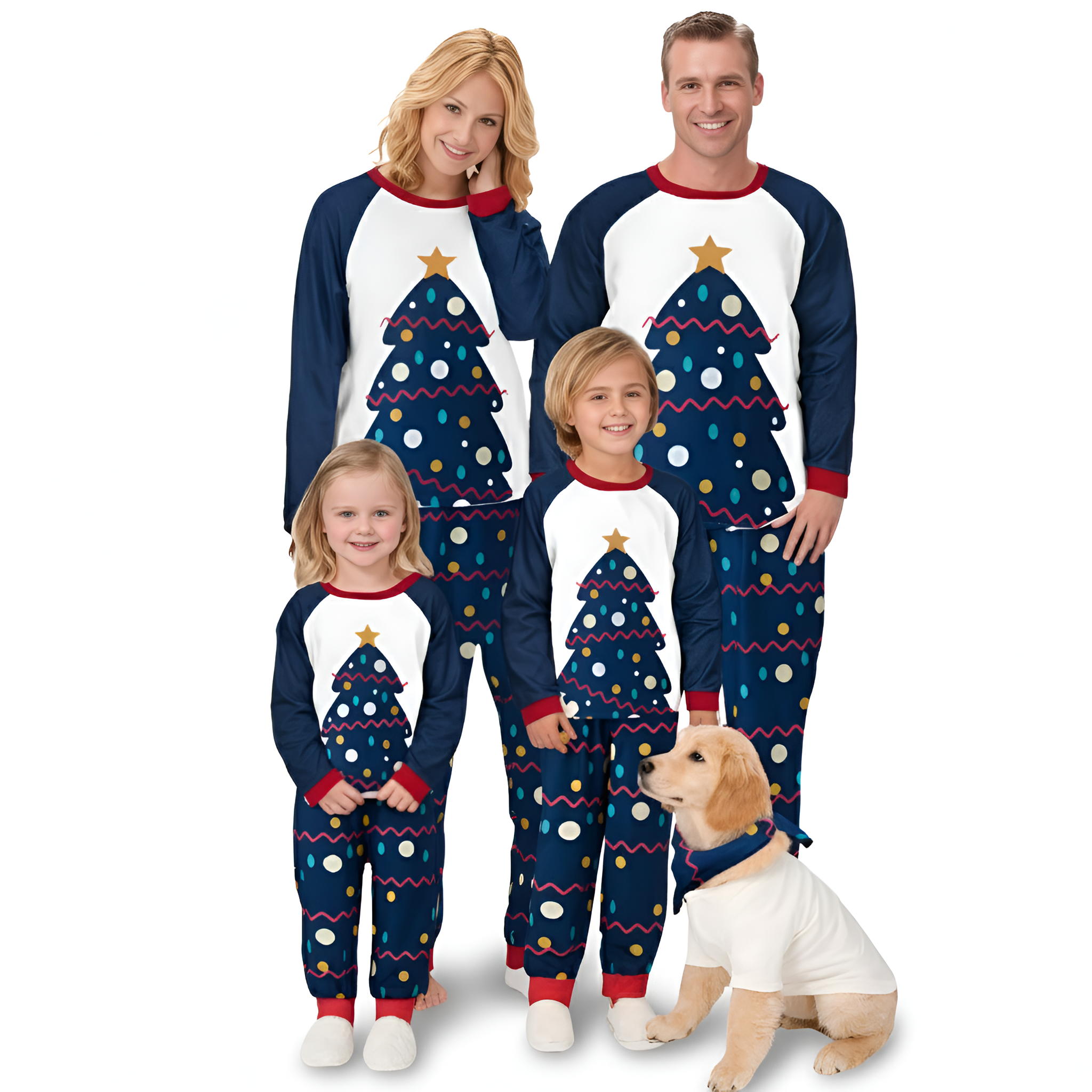 Christmas Family Matching Pajama Sets with Festive Print