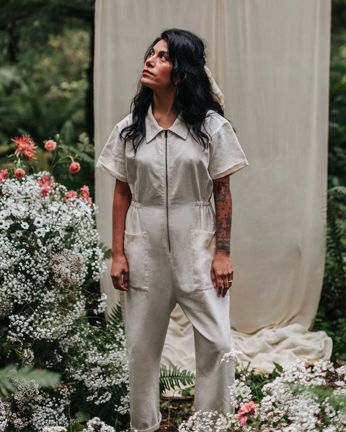 Cropped Utility Jumpsuit-Original Pajamas