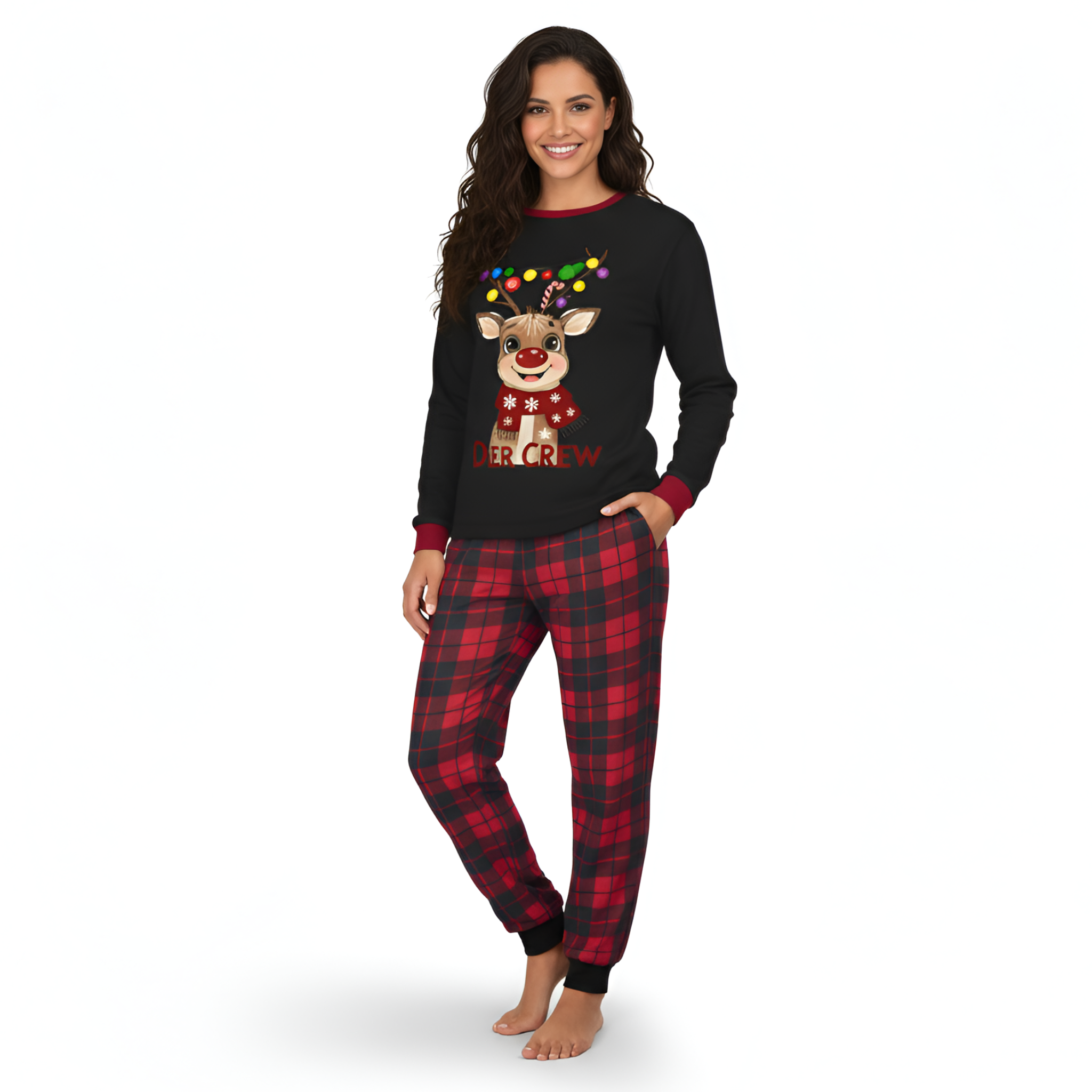 Deer Crew Family Matching Pajama Sets