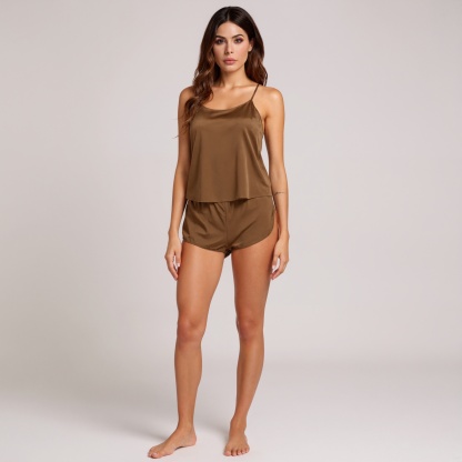 Everyday Casual Sleepwear Top And Shorts
