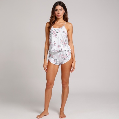 Everyday Casual Sleepwear Top And Shorts