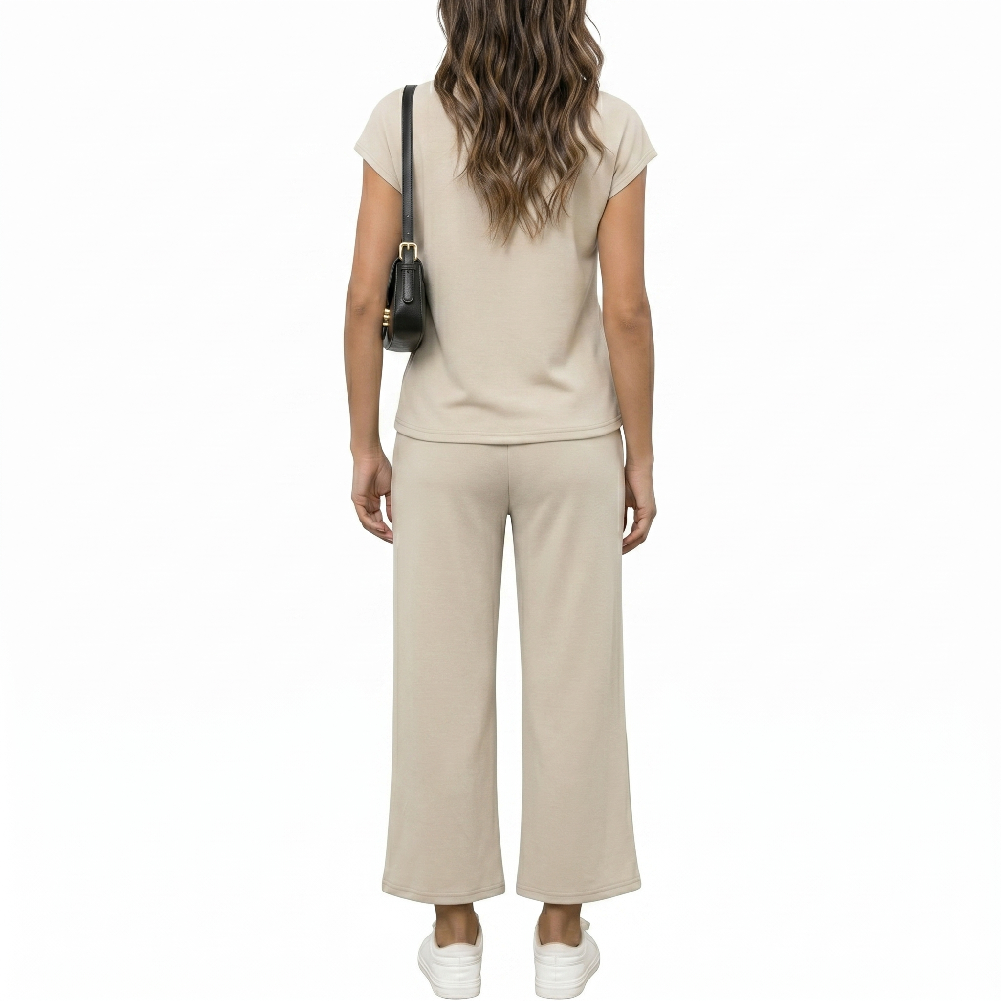 Summer Cap Sleeve Two Piece Lounge Set For Women