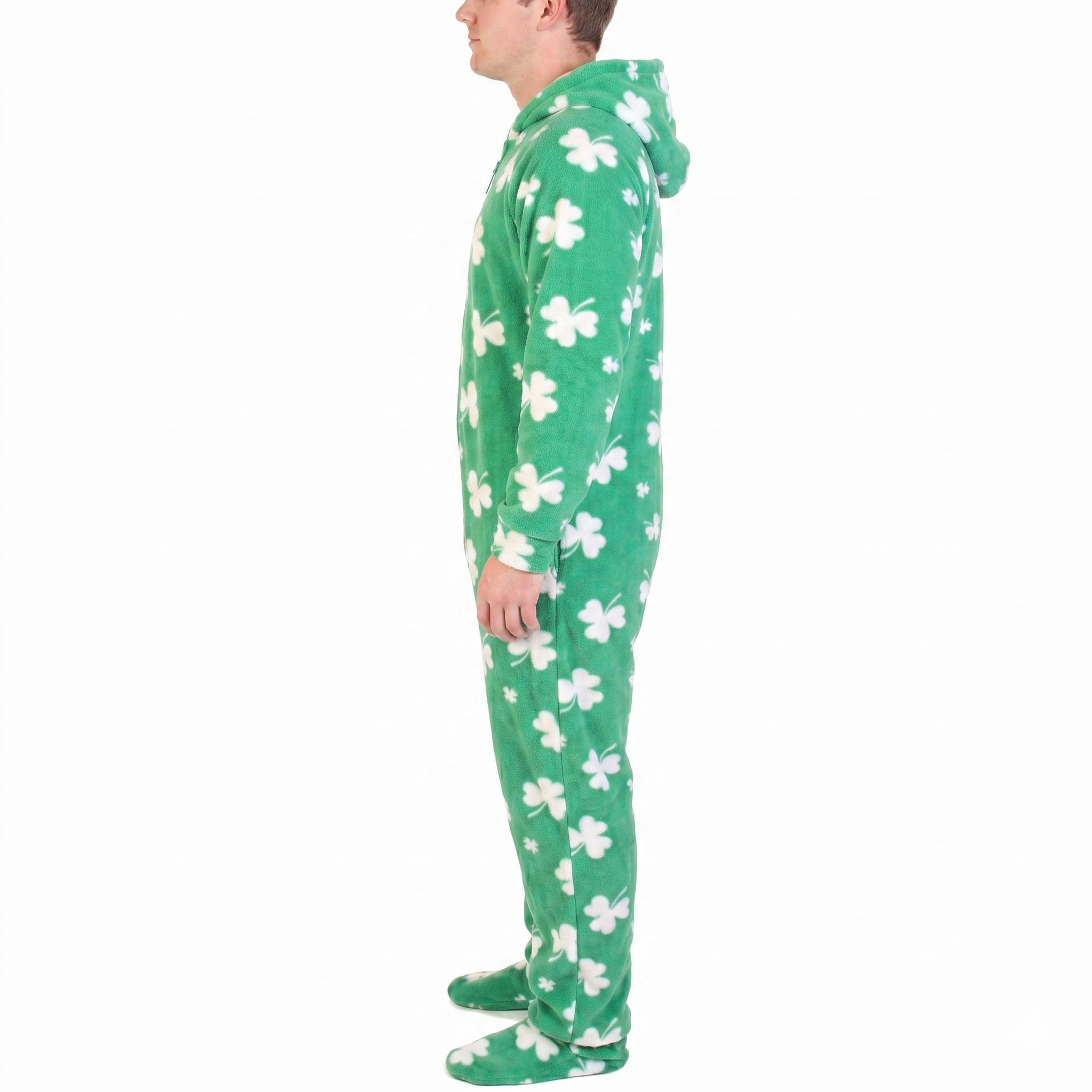 Hooded Fleece Lounge Pajama Onesie Jumpsuit