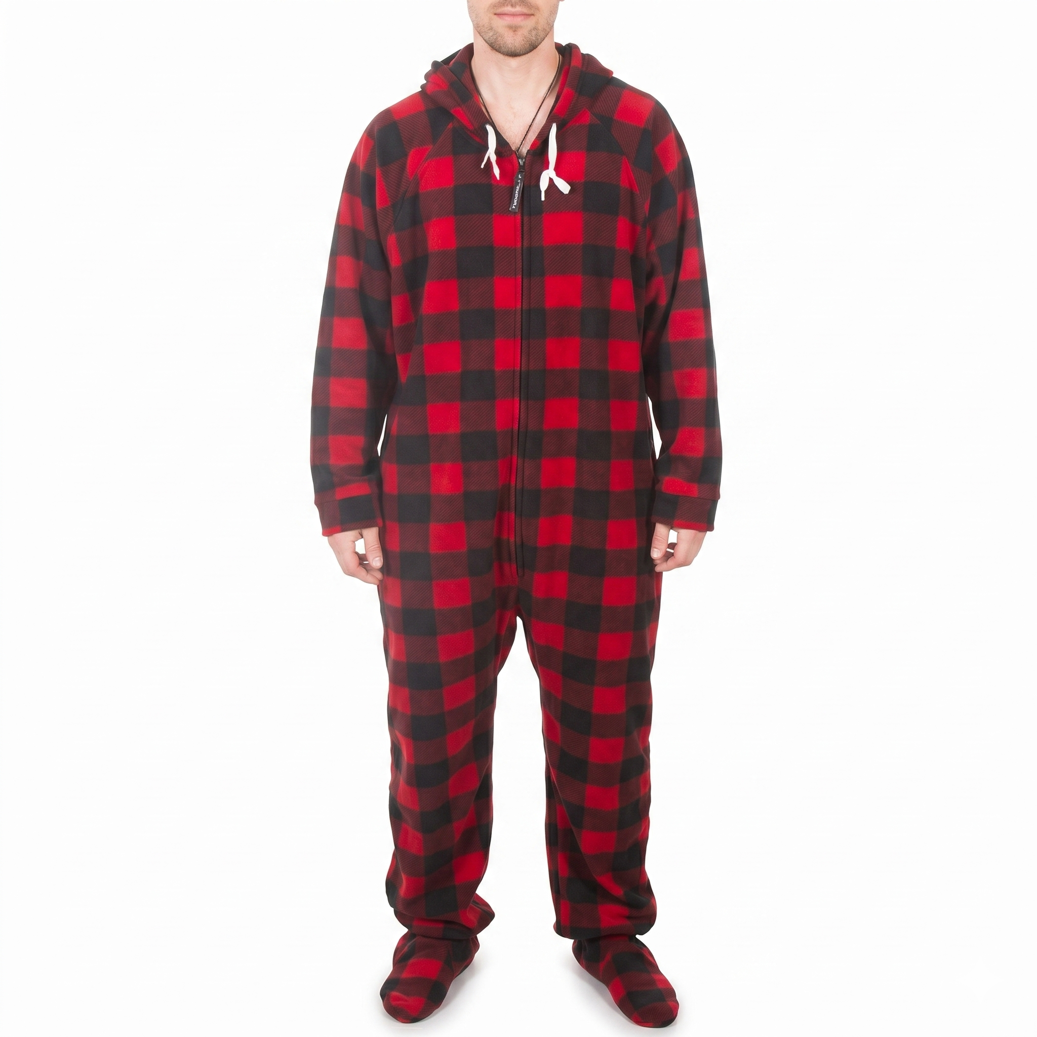 Hooded Fleece Lounge Pajama Onesie Jumpsuit