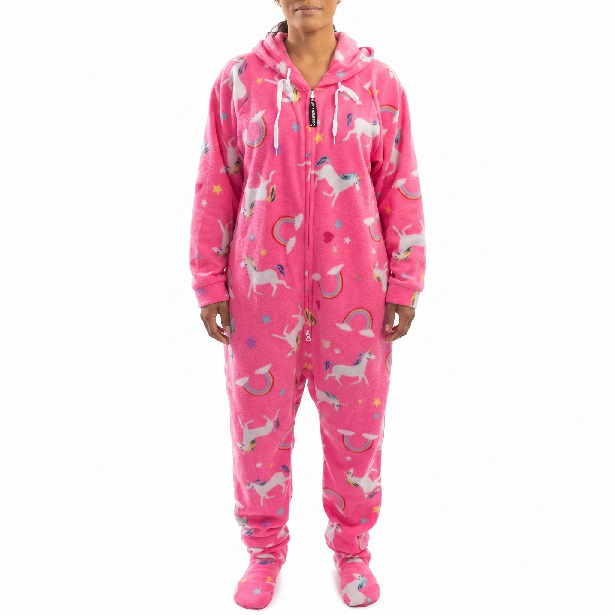 Hooded Fleece Lounge Pajama Onesie Jumpsuit