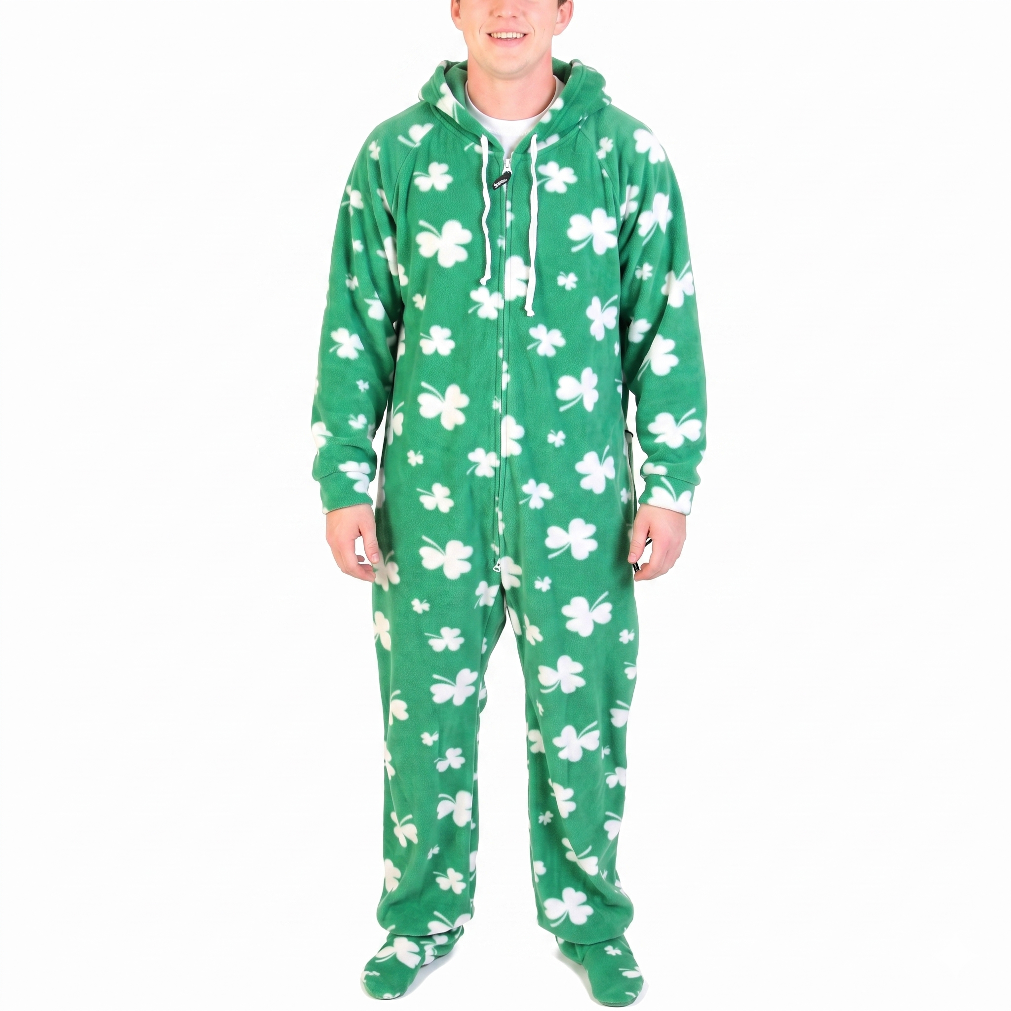 Hooded Fleece Lounge Pajama Onesie Jumpsuit