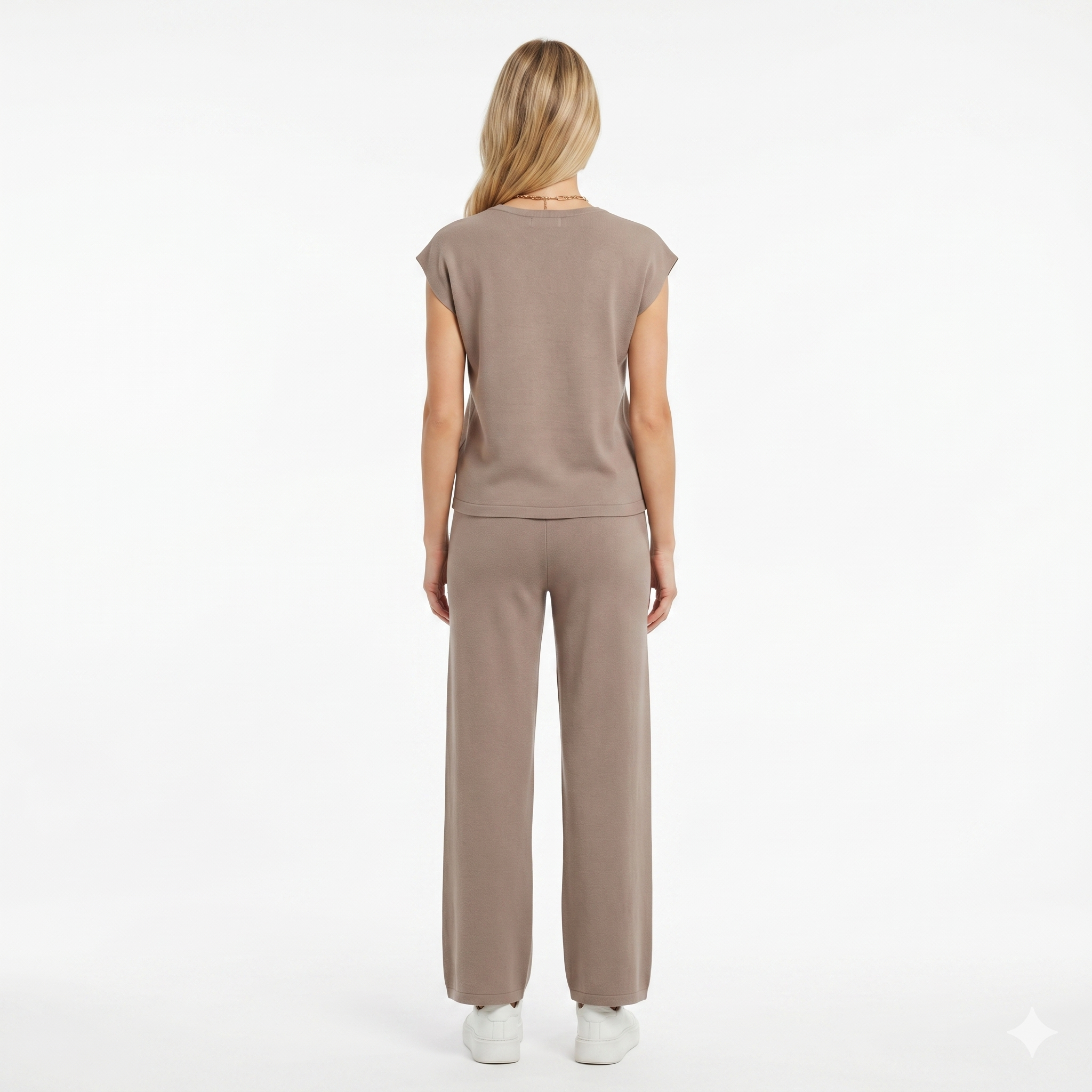 Casual Cap Sleeve Two Piece Travel Outfit For Women