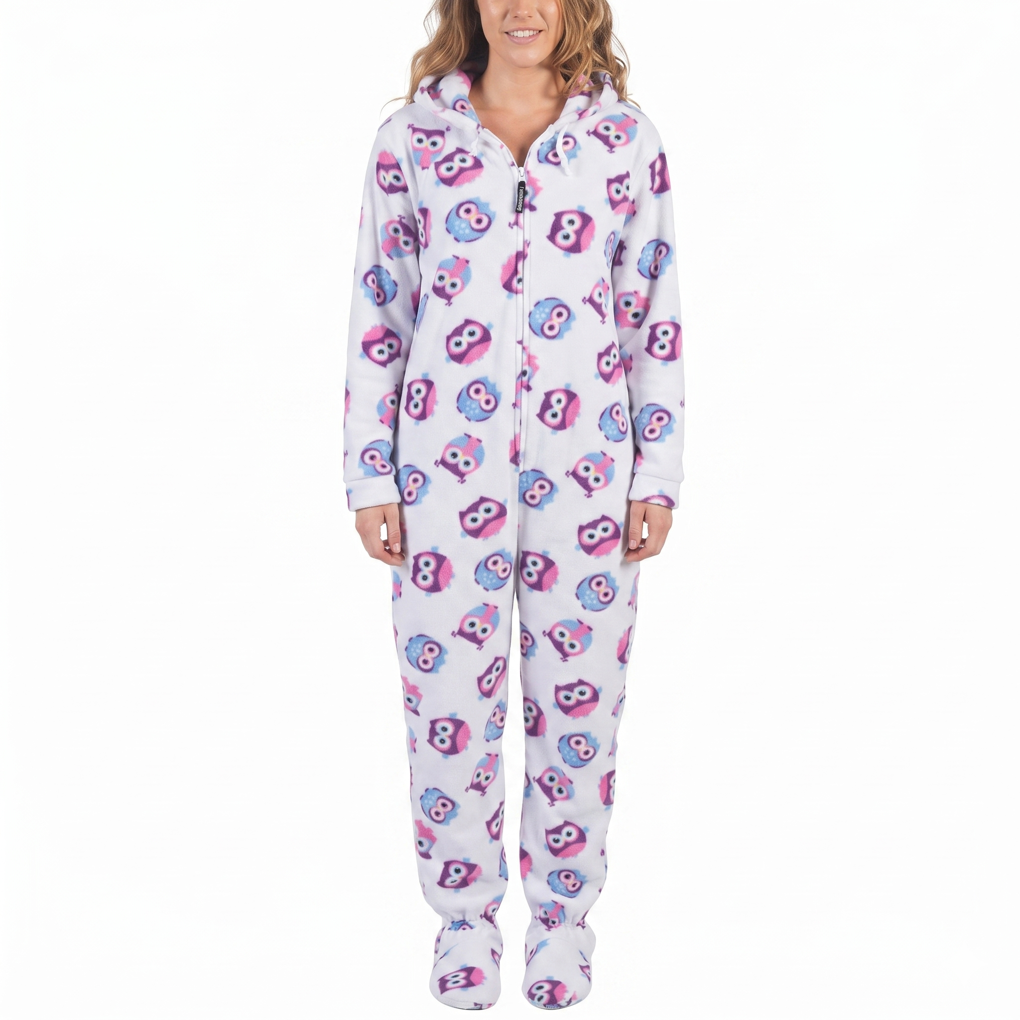 Hooded Fleece Lounge Pajama Onesie Jumpsuit