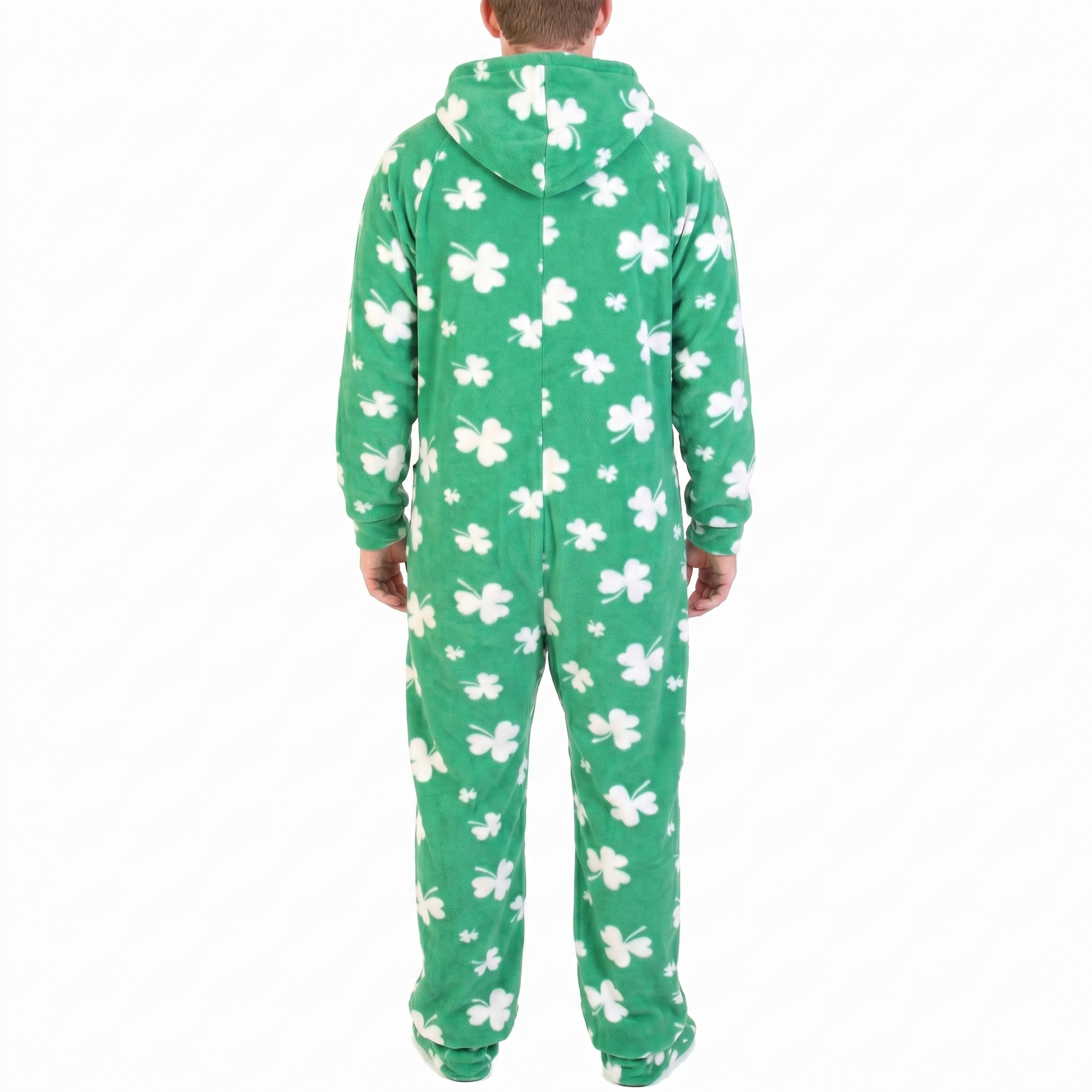 Hooded Fleece Lounge Pajama Onesie Jumpsuit