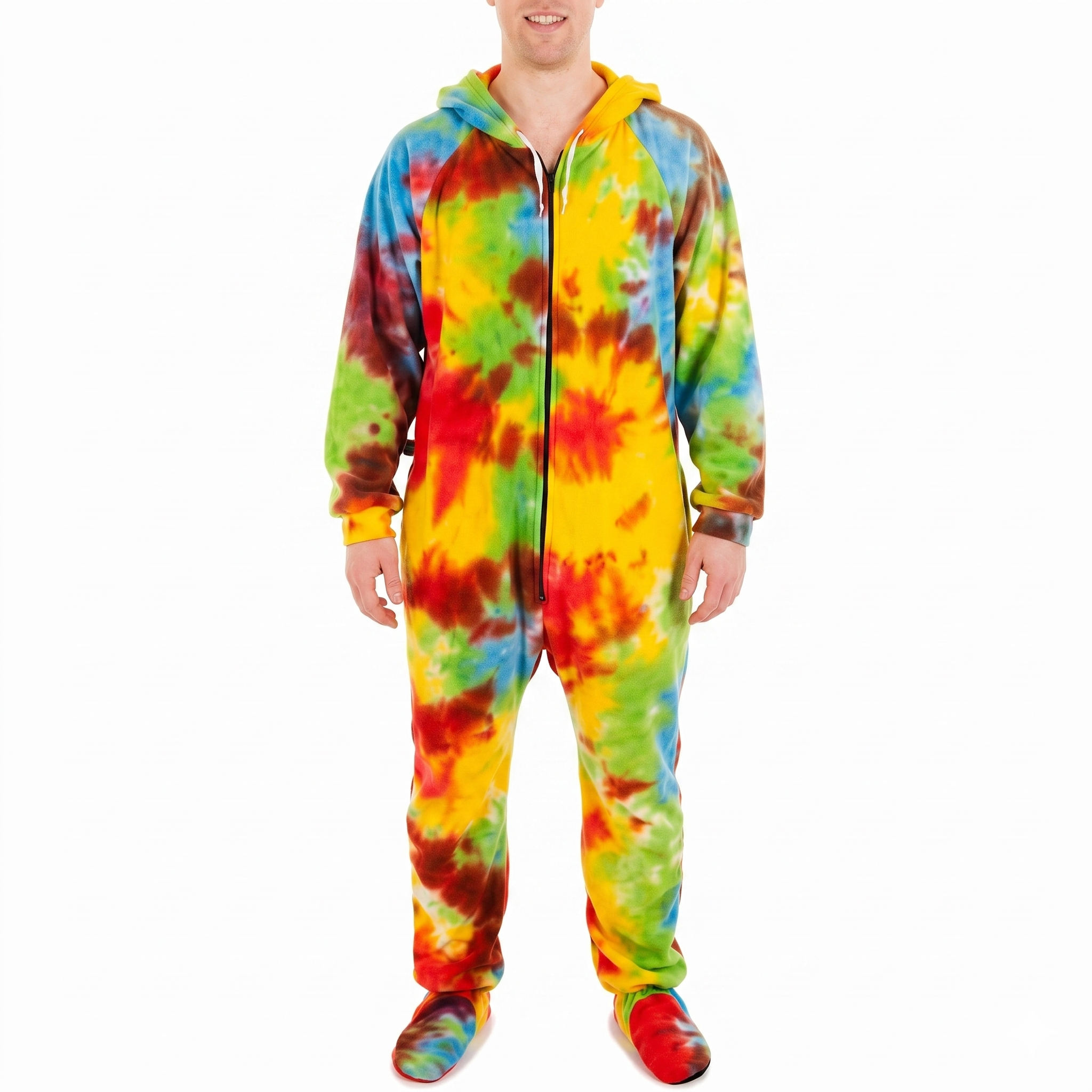 Hooded Fleece Lounge Pajama Onesie Jumpsuit