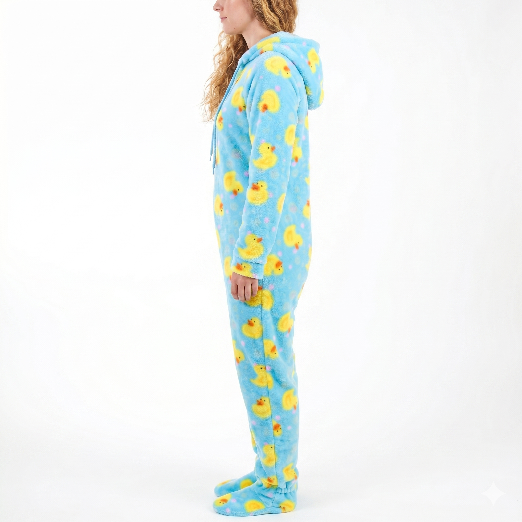 Hooded Fleece Lounge Pajama Onesie Jumpsuit
