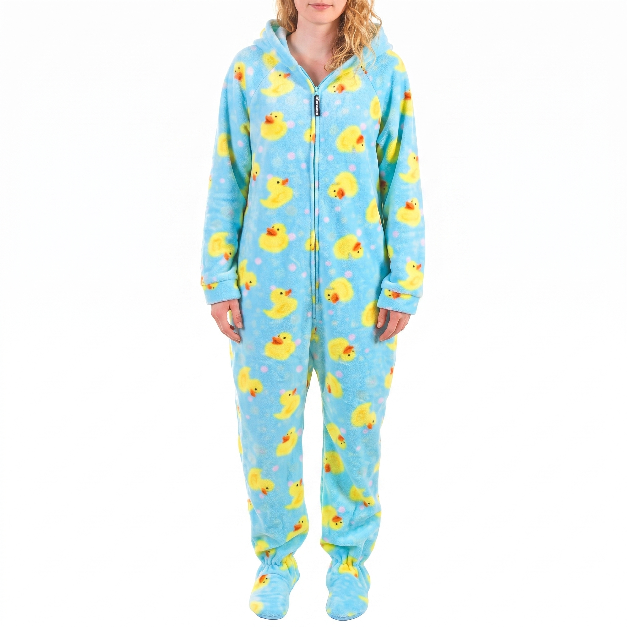 Hooded Fleece Lounge Pajama Onesie Jumpsuit
