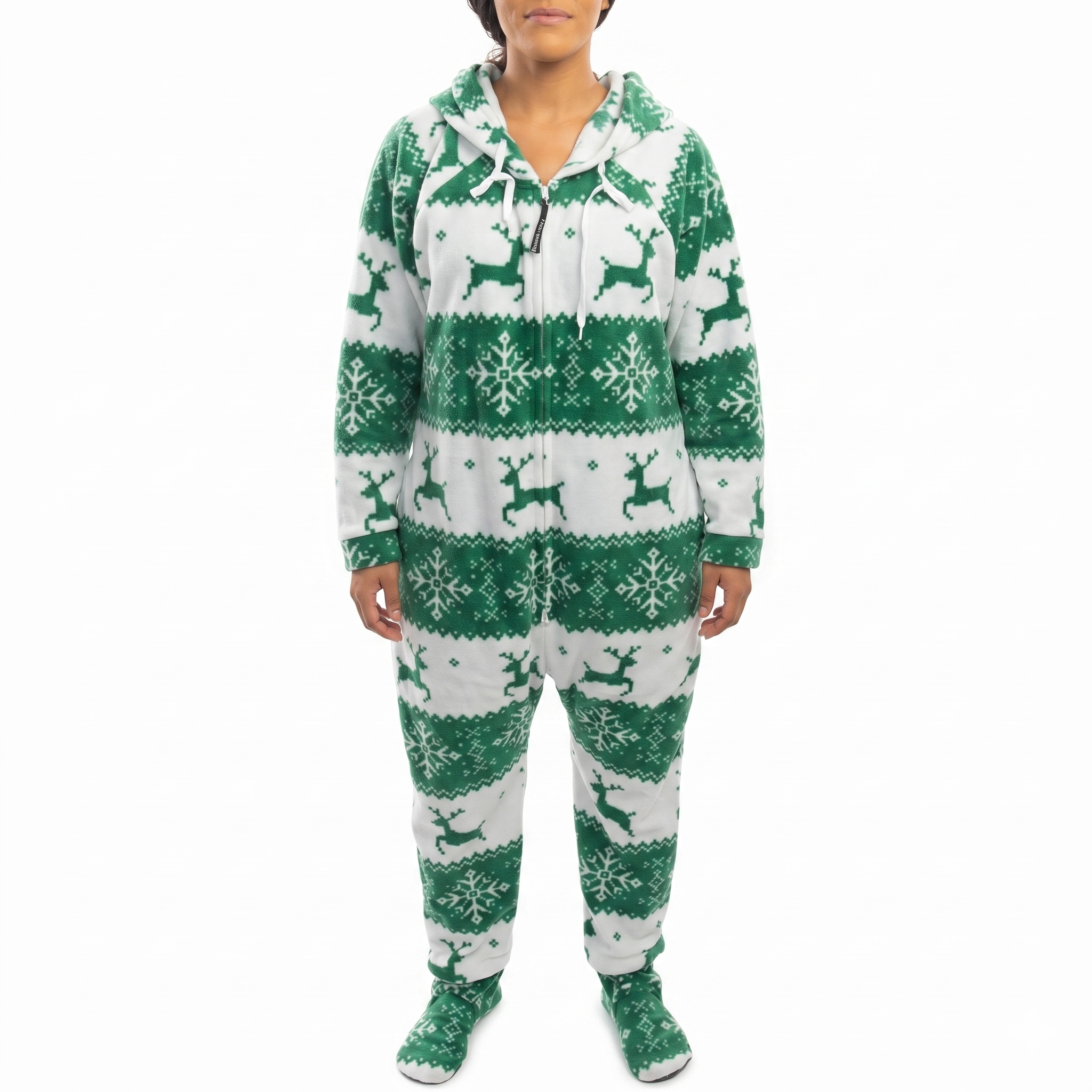 Hooded Fleece Lounge Pajama Onesie Jumpsuit
