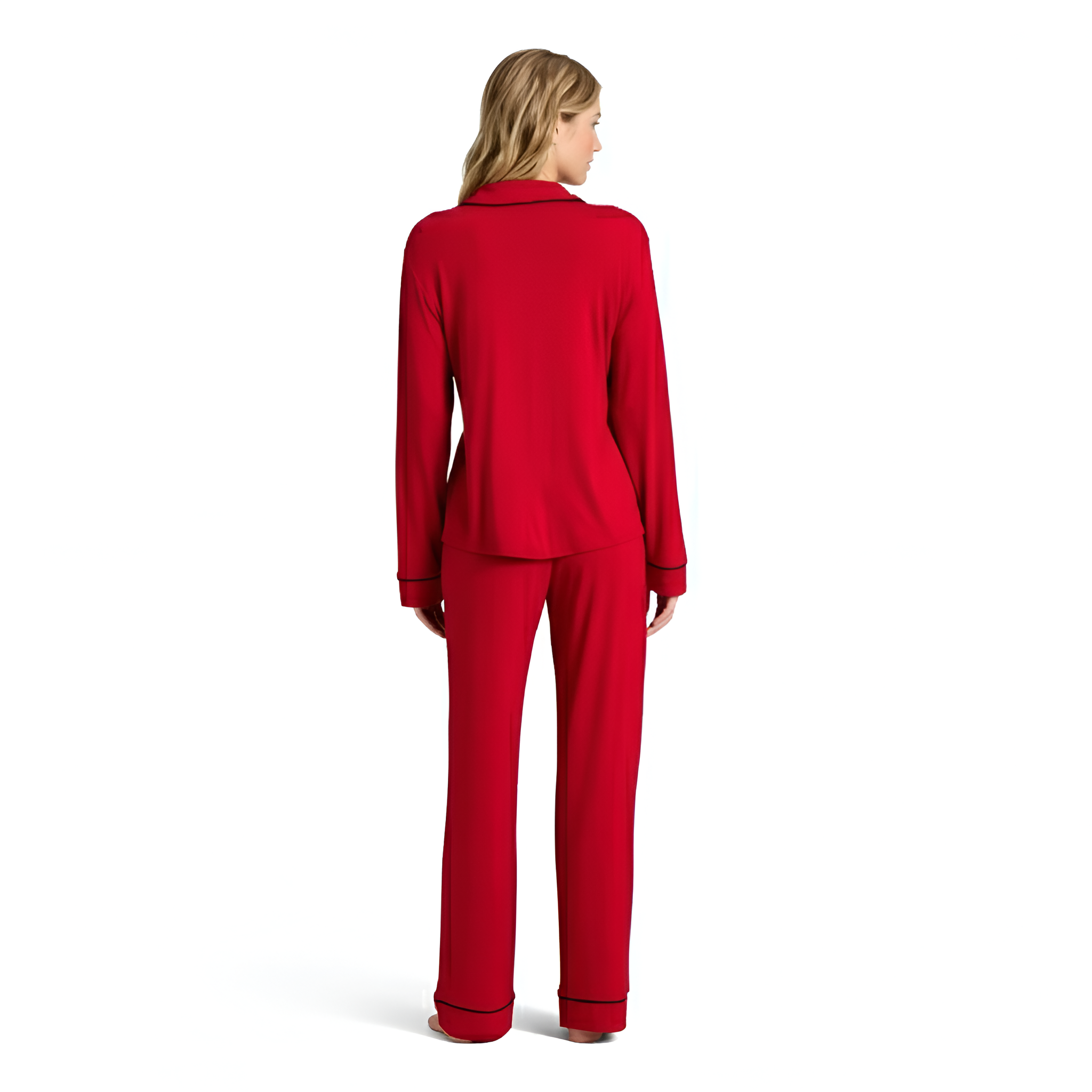 Knitted Long Sleeve Pajama Set For Women