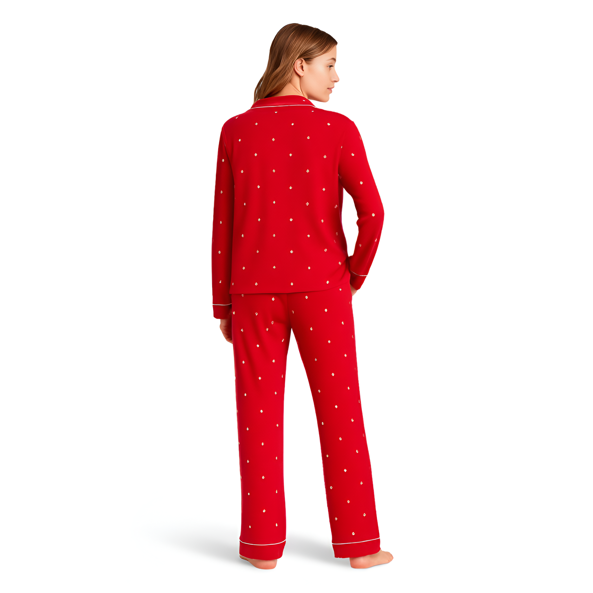 Knit Long Sleeve Pajama Set for Women