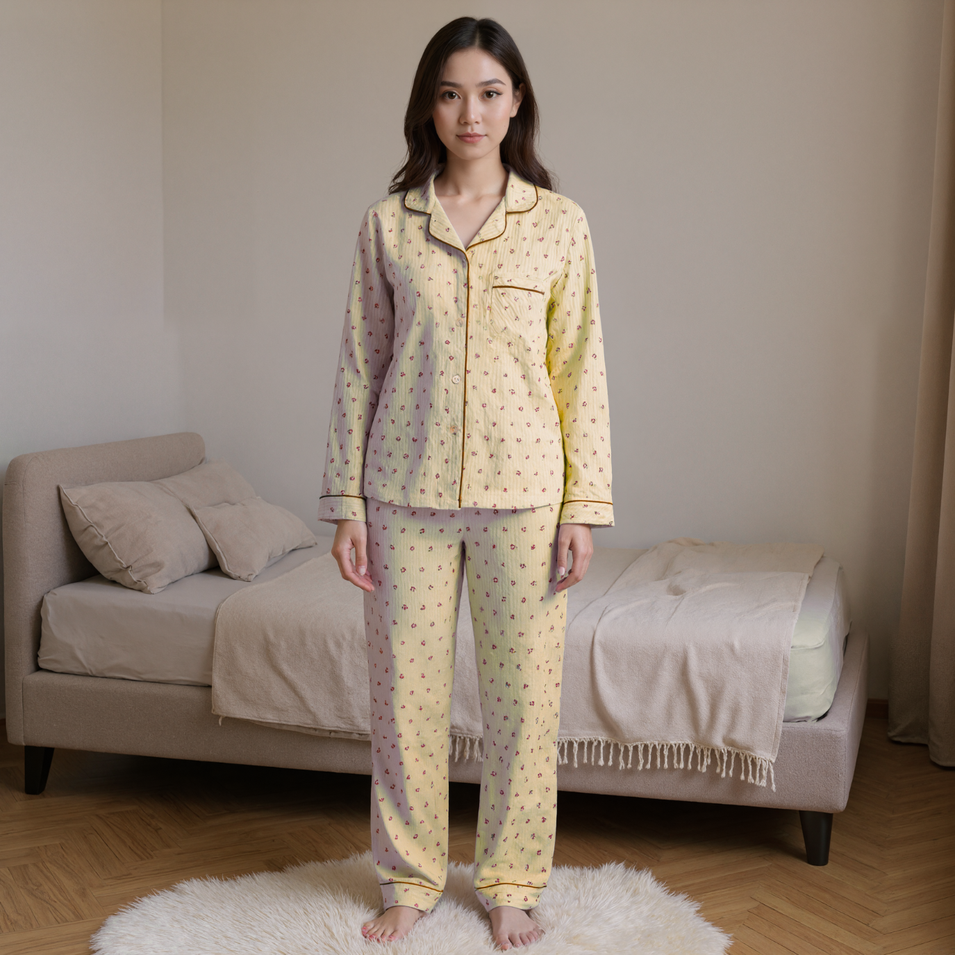 Long Sleeve Comfortable Pajama Set
