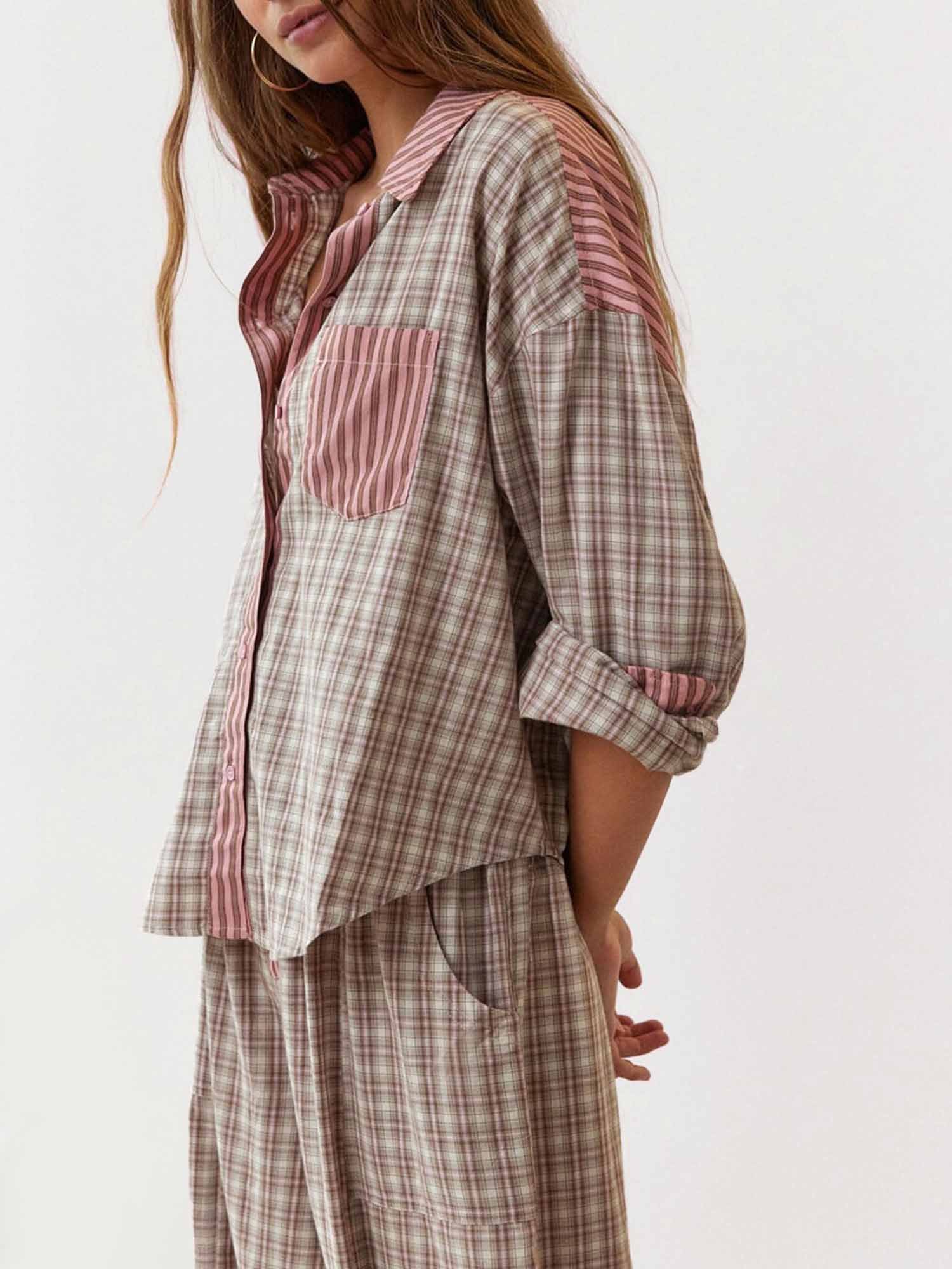 Loose Splice Pajama Set