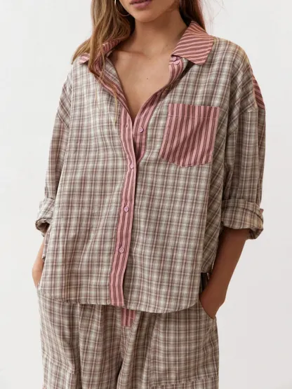 Loose Splice Pajama Set
