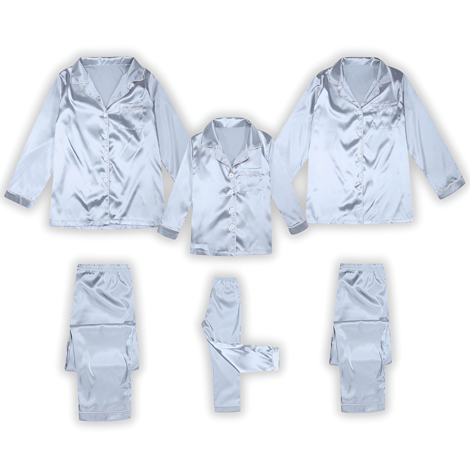 Matching Plain Family Pajama Set