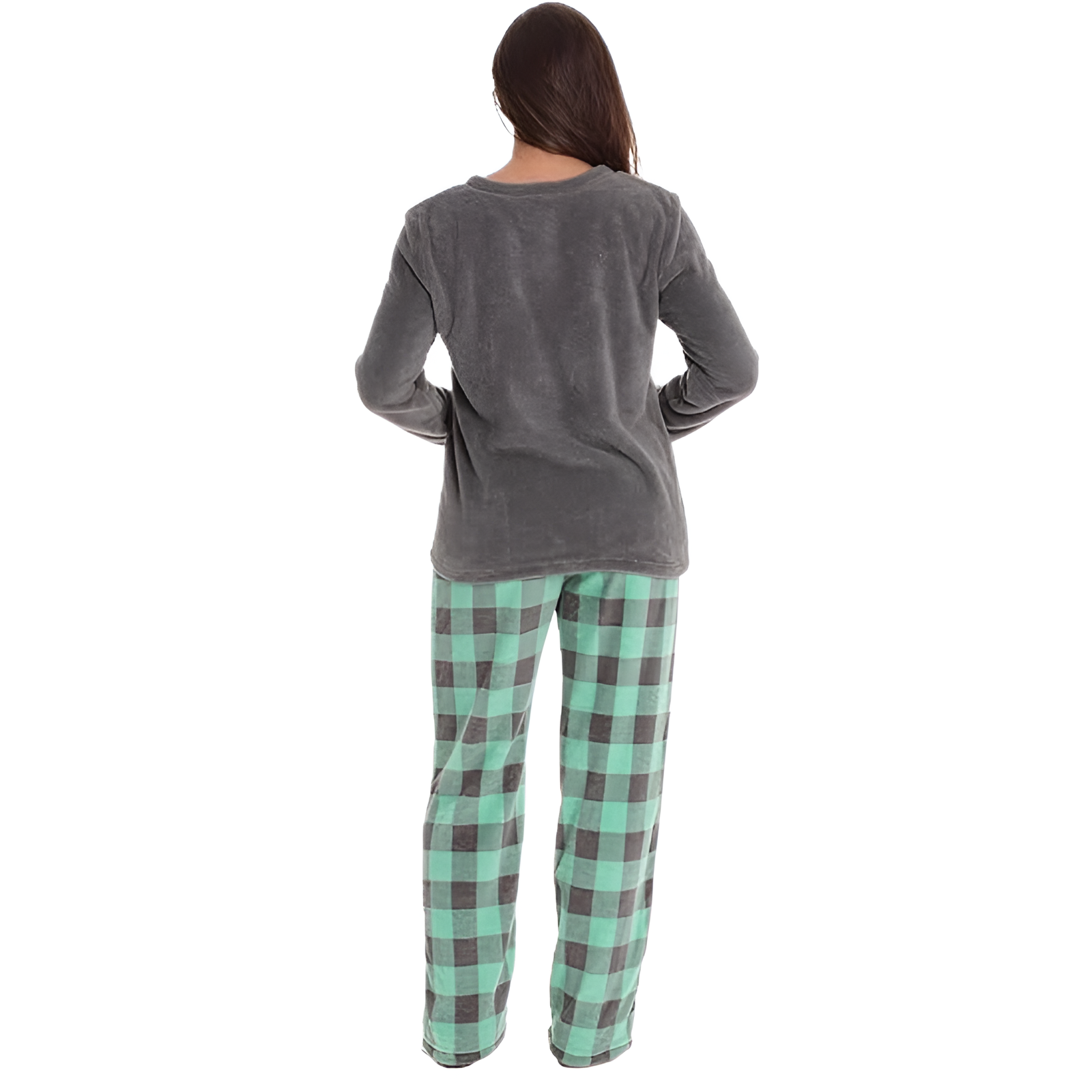 Long Sleeve Pajama Set With Pants And Matching Socks For Women