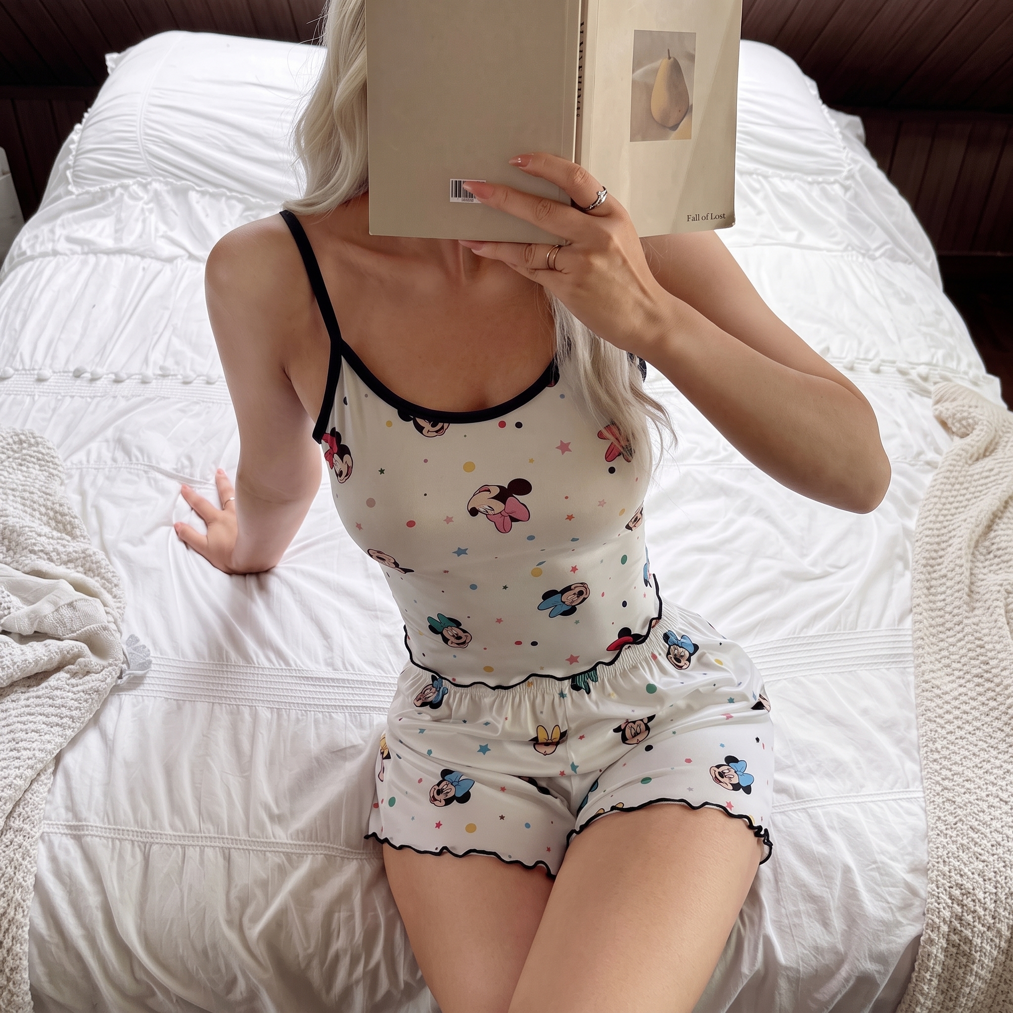 2 Piece Printed Camisole and Short Pajama Set for Women