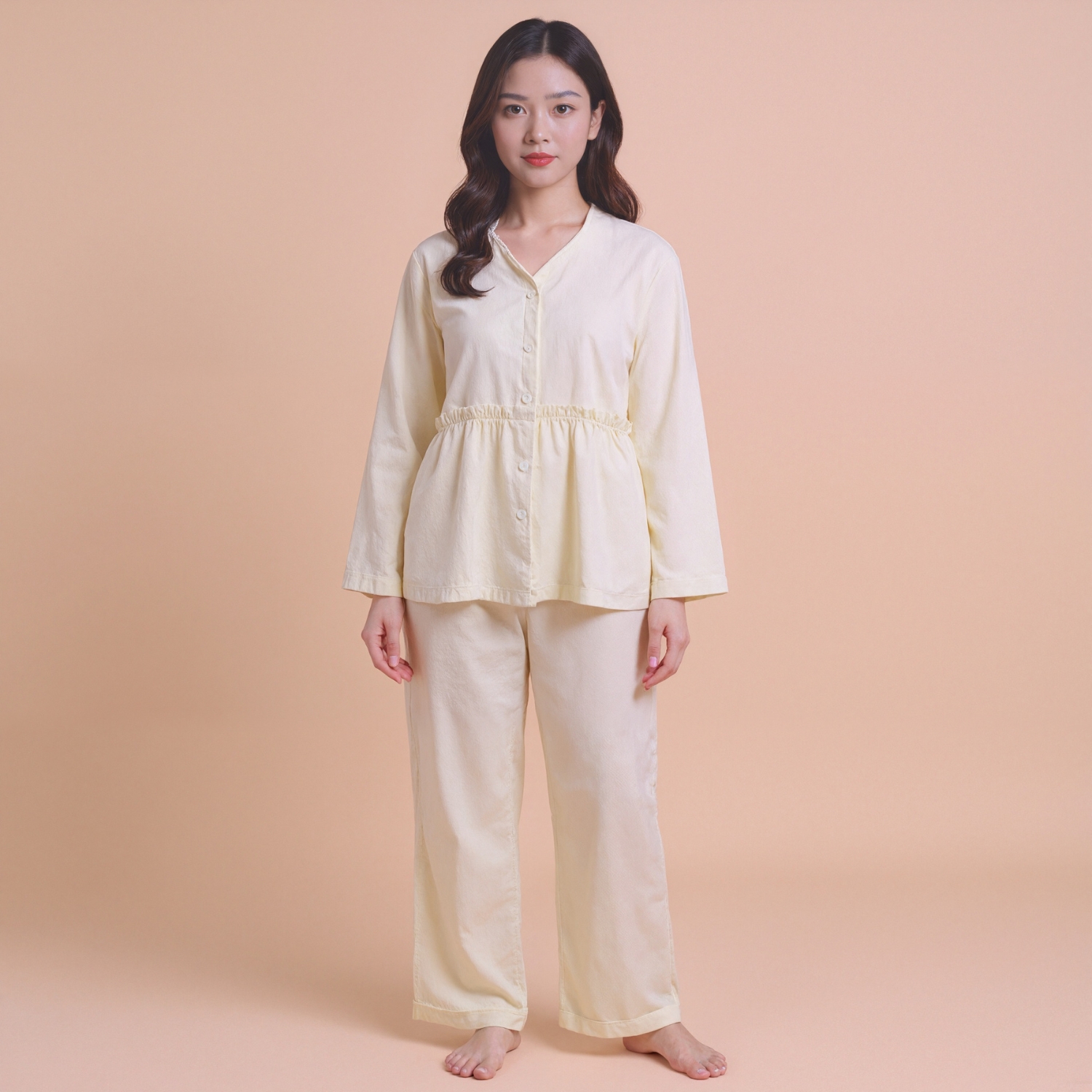 Pajama Set With Full Length Trousers