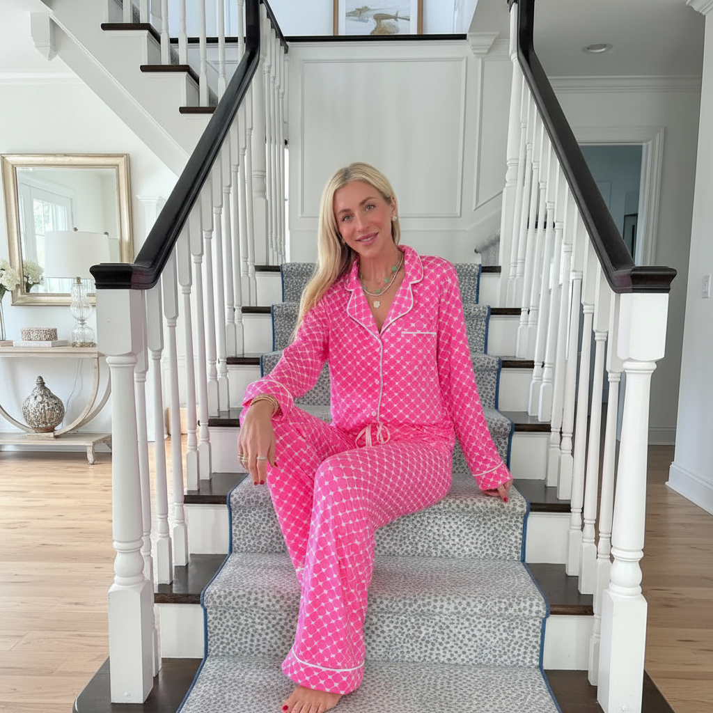 Smitten Hearts Wide Leg Pajama Set