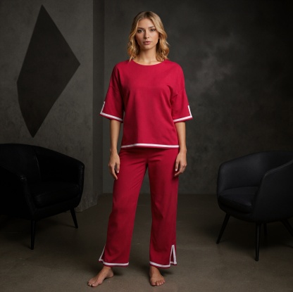 Stretch Knit Lounge Pajama Set