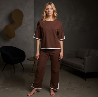 Stretch Knit Lounge Pajama Set