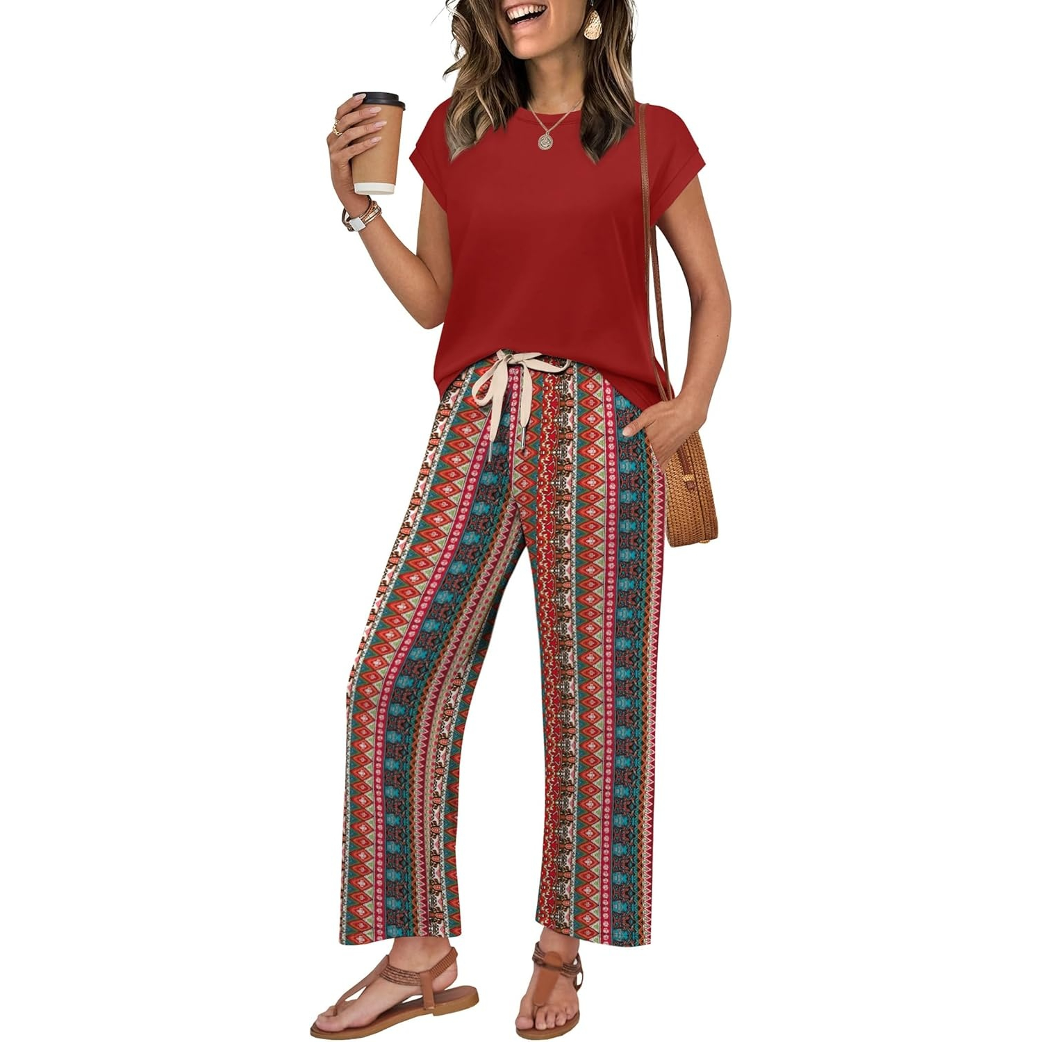 Summer Two Piece Lounge Sets For Women Travel Outfits