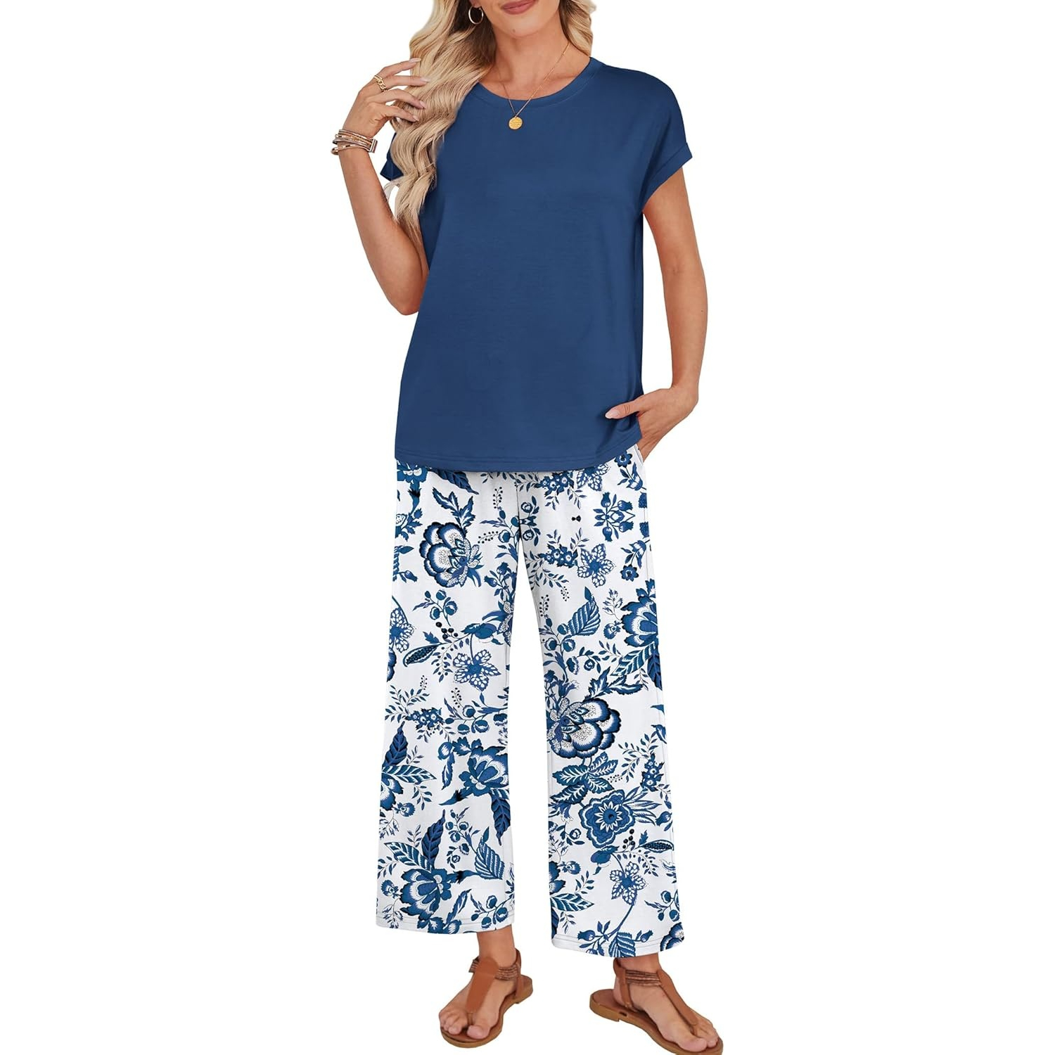 Summer Two Piece Lounge Sets For Women Travel Outfits