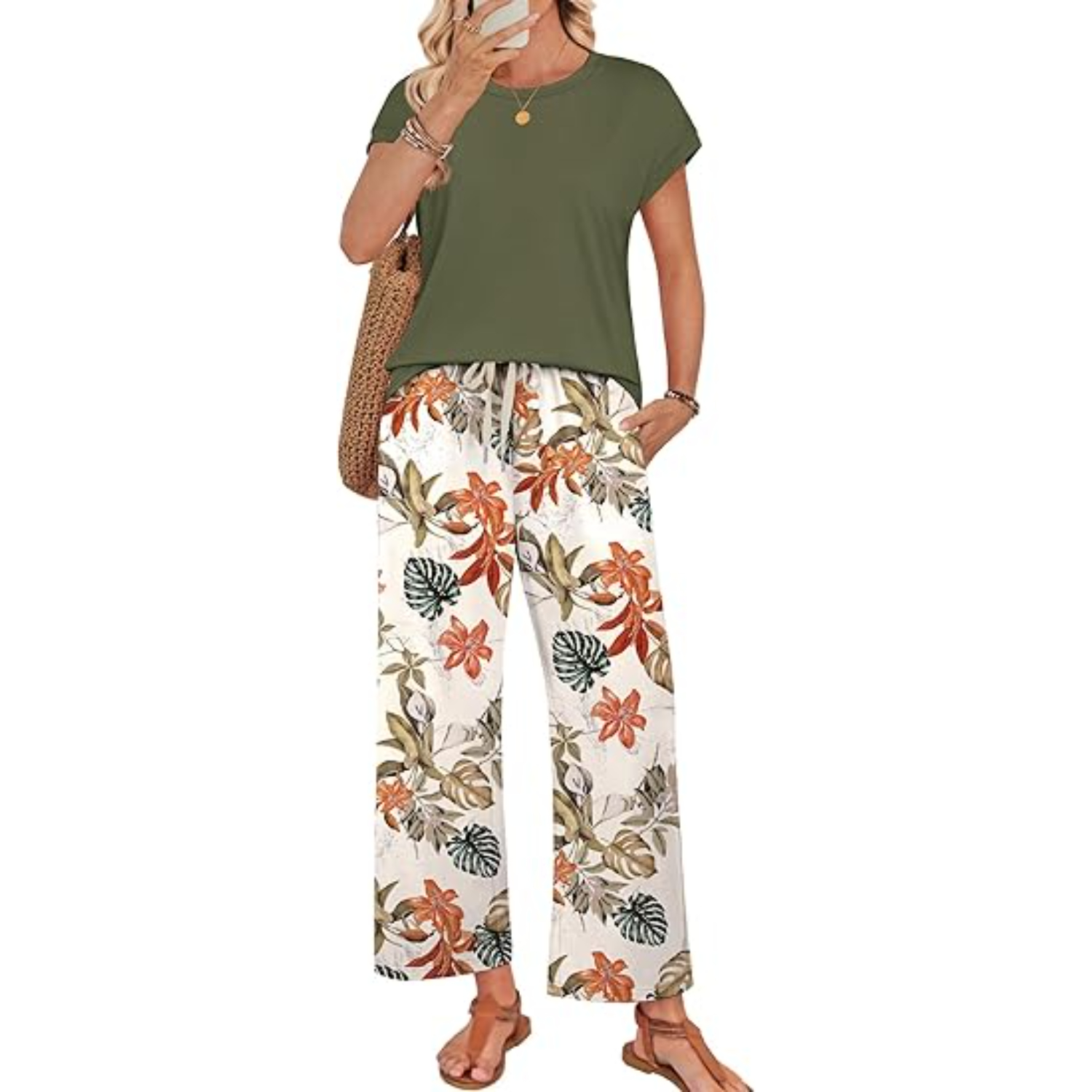 Summer Two Piece Lounge Sets For Women Travel Outfits