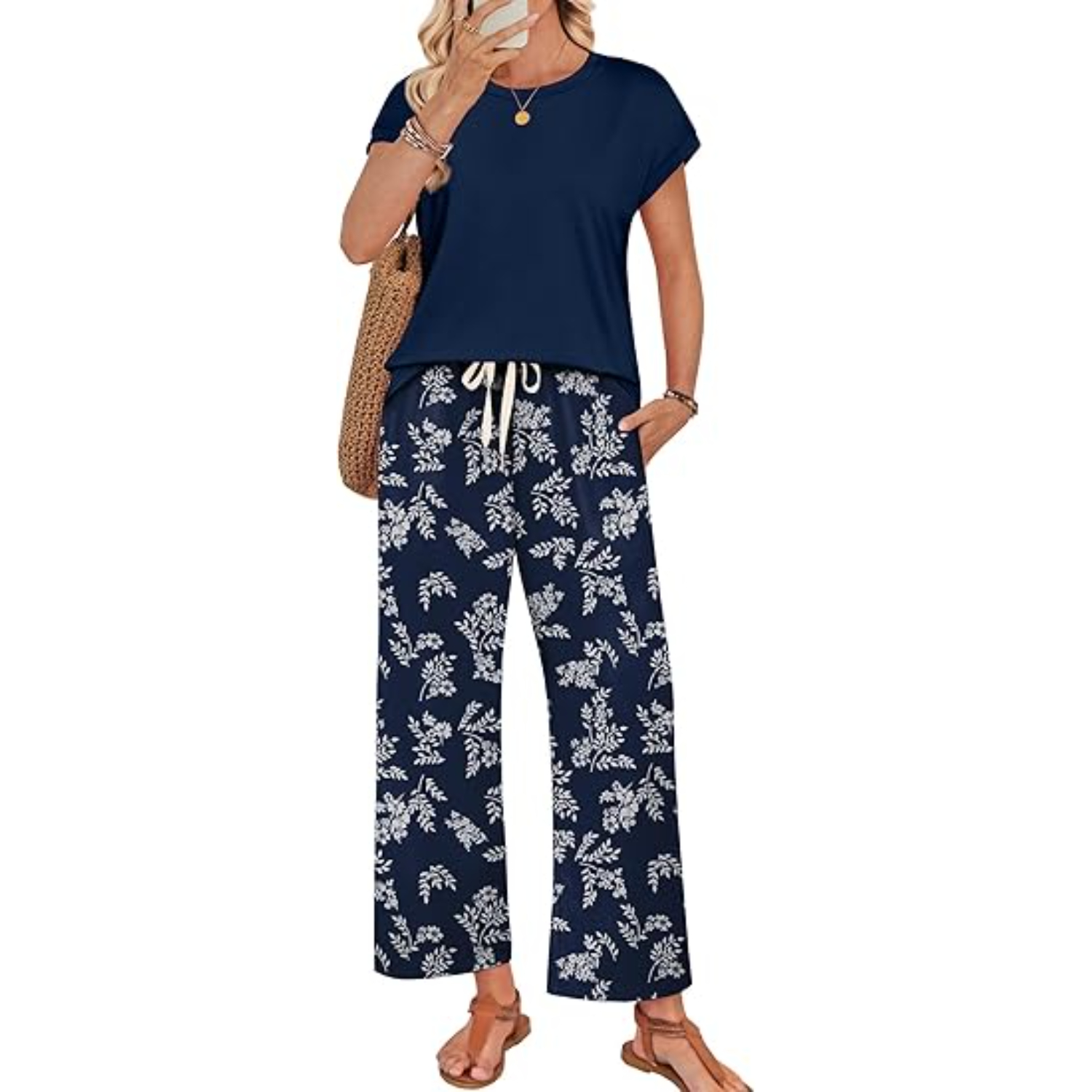 Summer Two Piece Lounge Sets For Women Travel Outfits