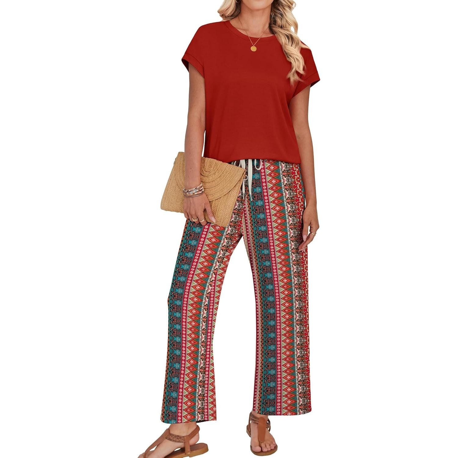 Summer Two Piece Lounge Sets For Women Travel Outfits