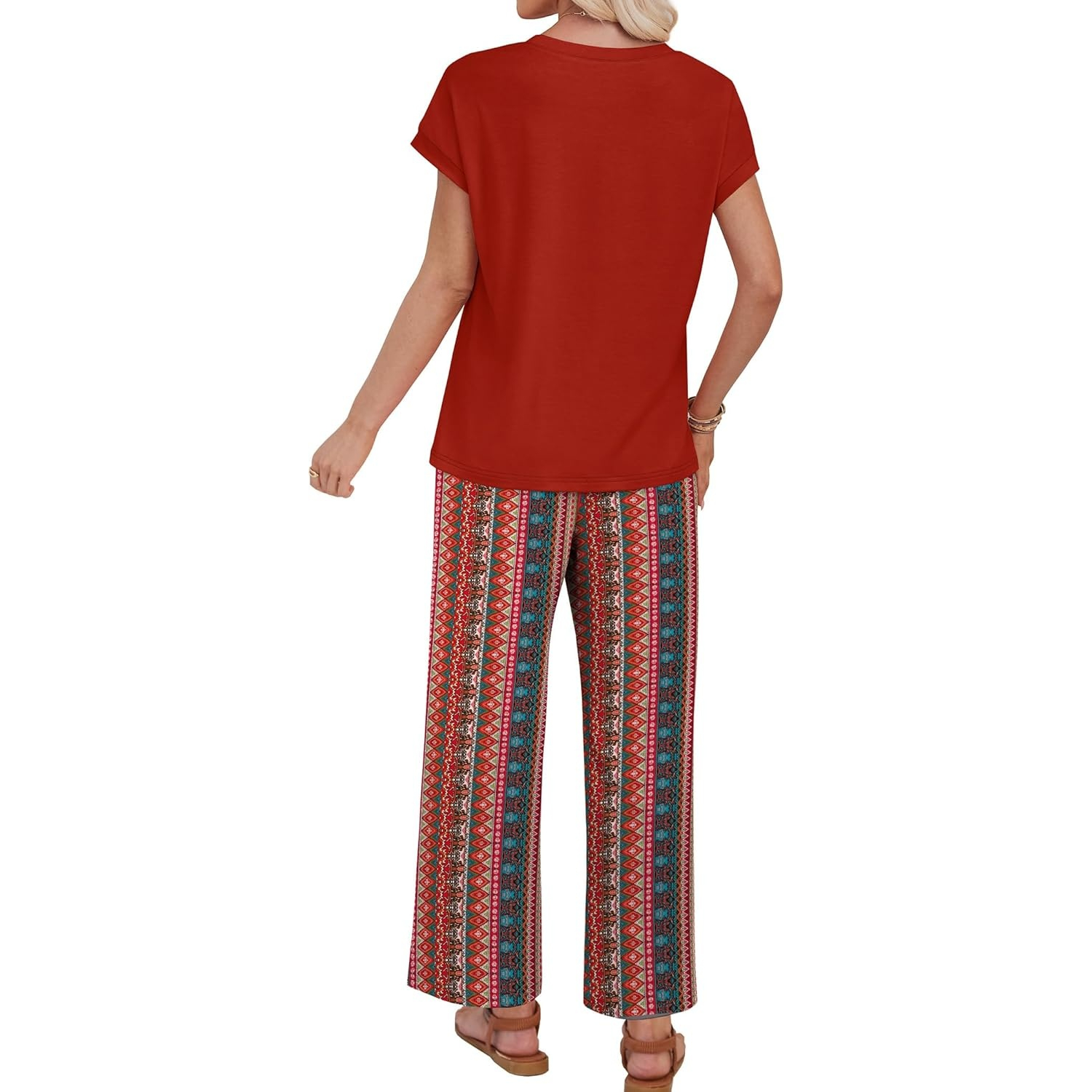 Summer Two Piece Lounge Sets For Women Travel Outfits