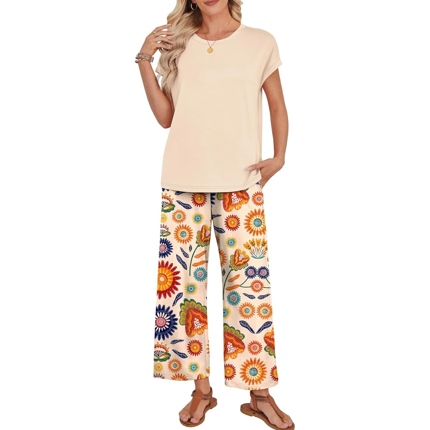 Summer Two Piece Lounge Sets For Women Travel Outfits