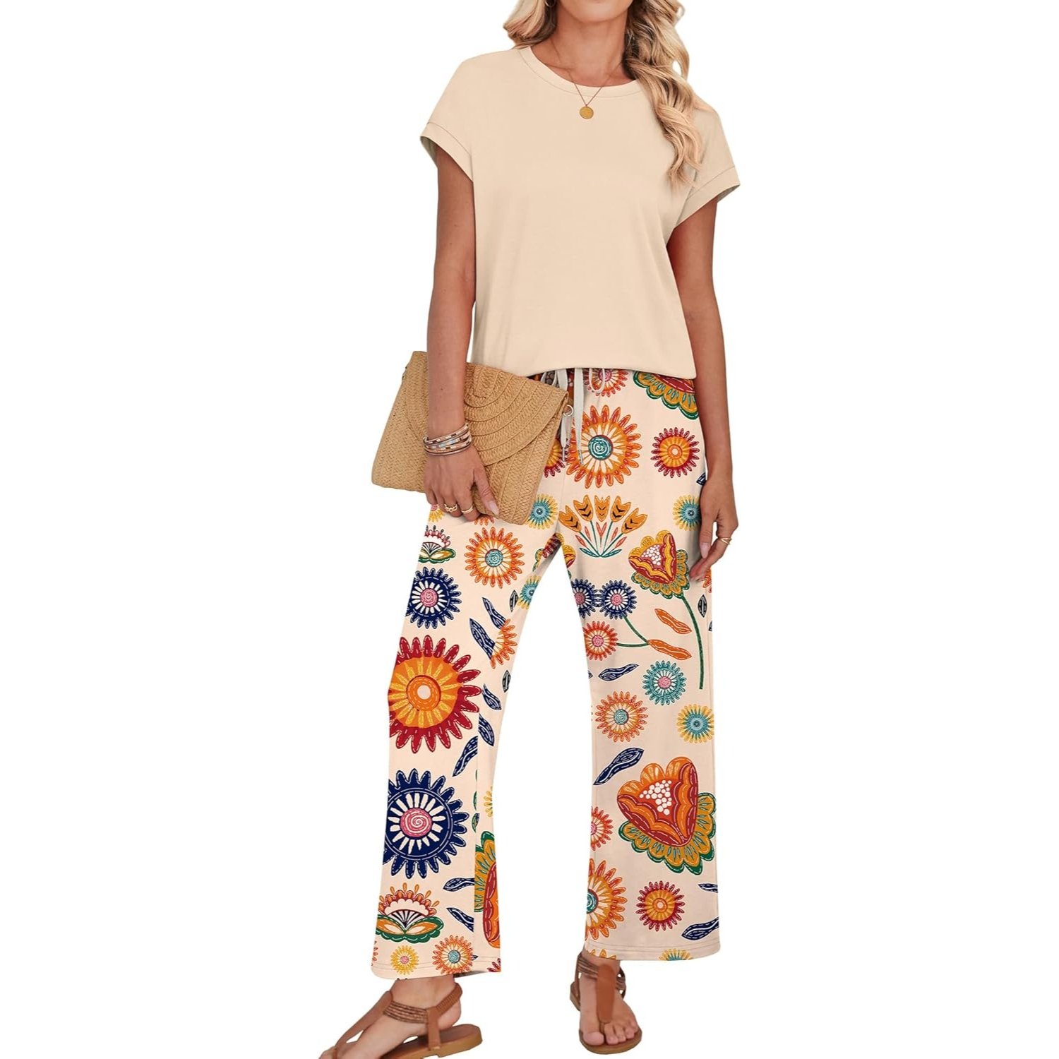 Summer Two Piece Lounge Sets For Women Travel Outfits